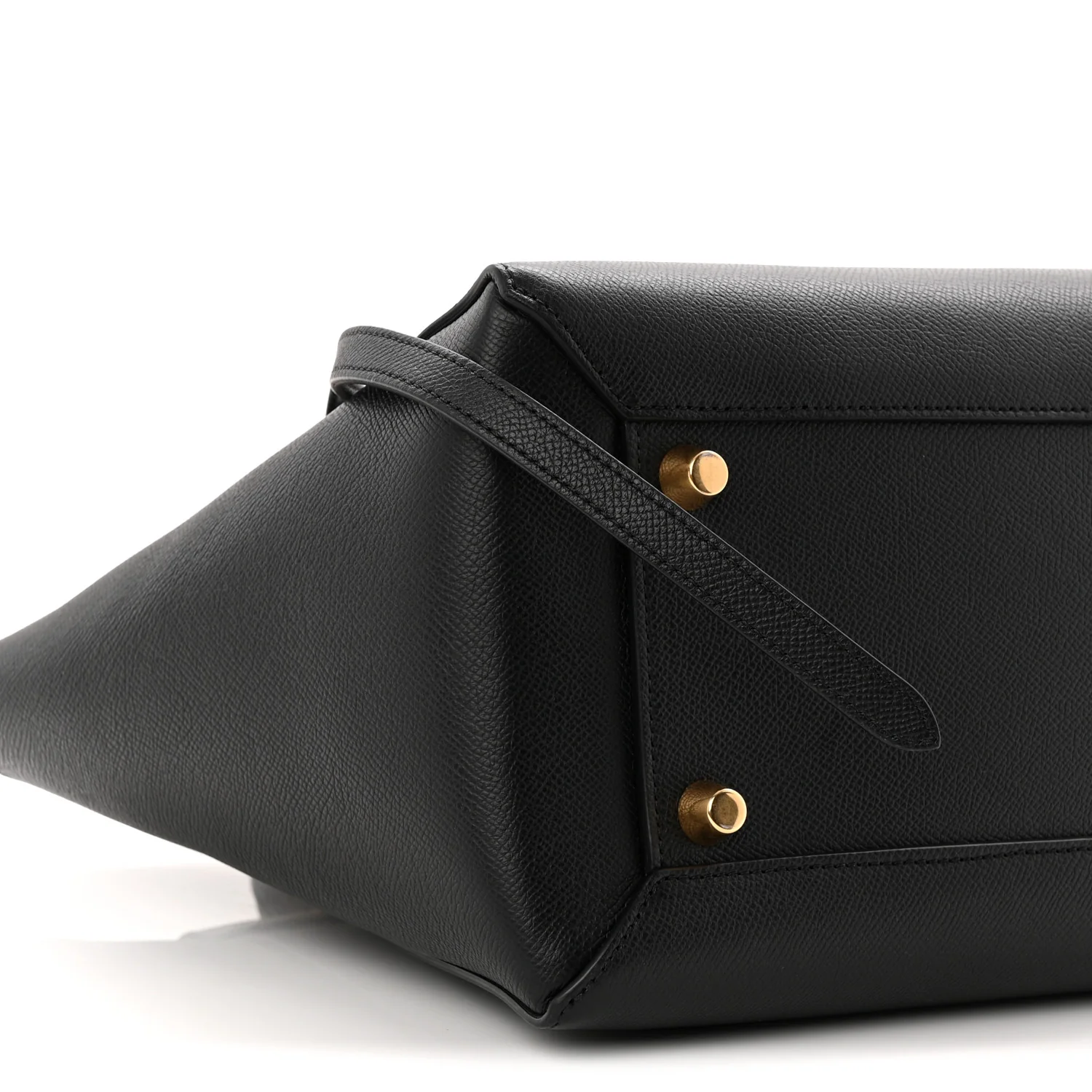 Grained Calfskin Mini Belt Bag Black