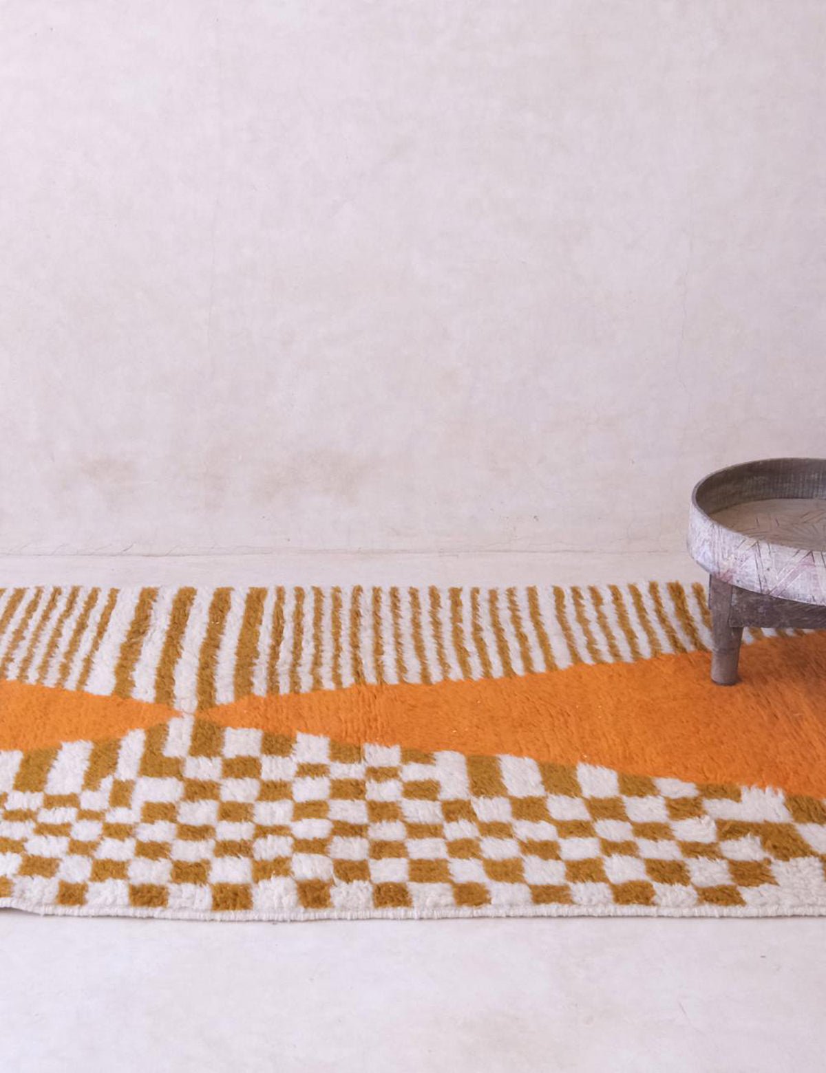 AFK Living vloerkleed Berber - handgemaakt - Wol - 97 x 351 cm
