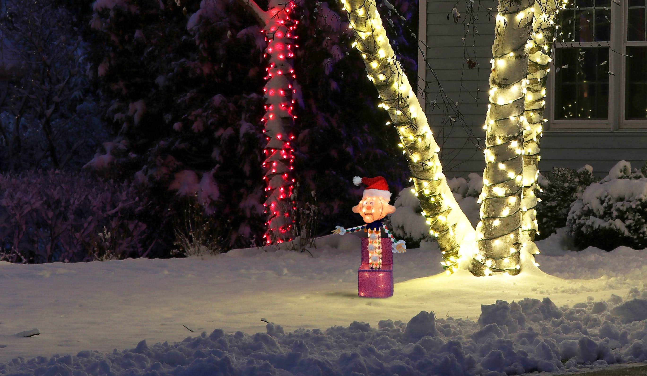 Rudolph 24 inch Charlie in The Box Outdoor 3D LED Yard D��cor