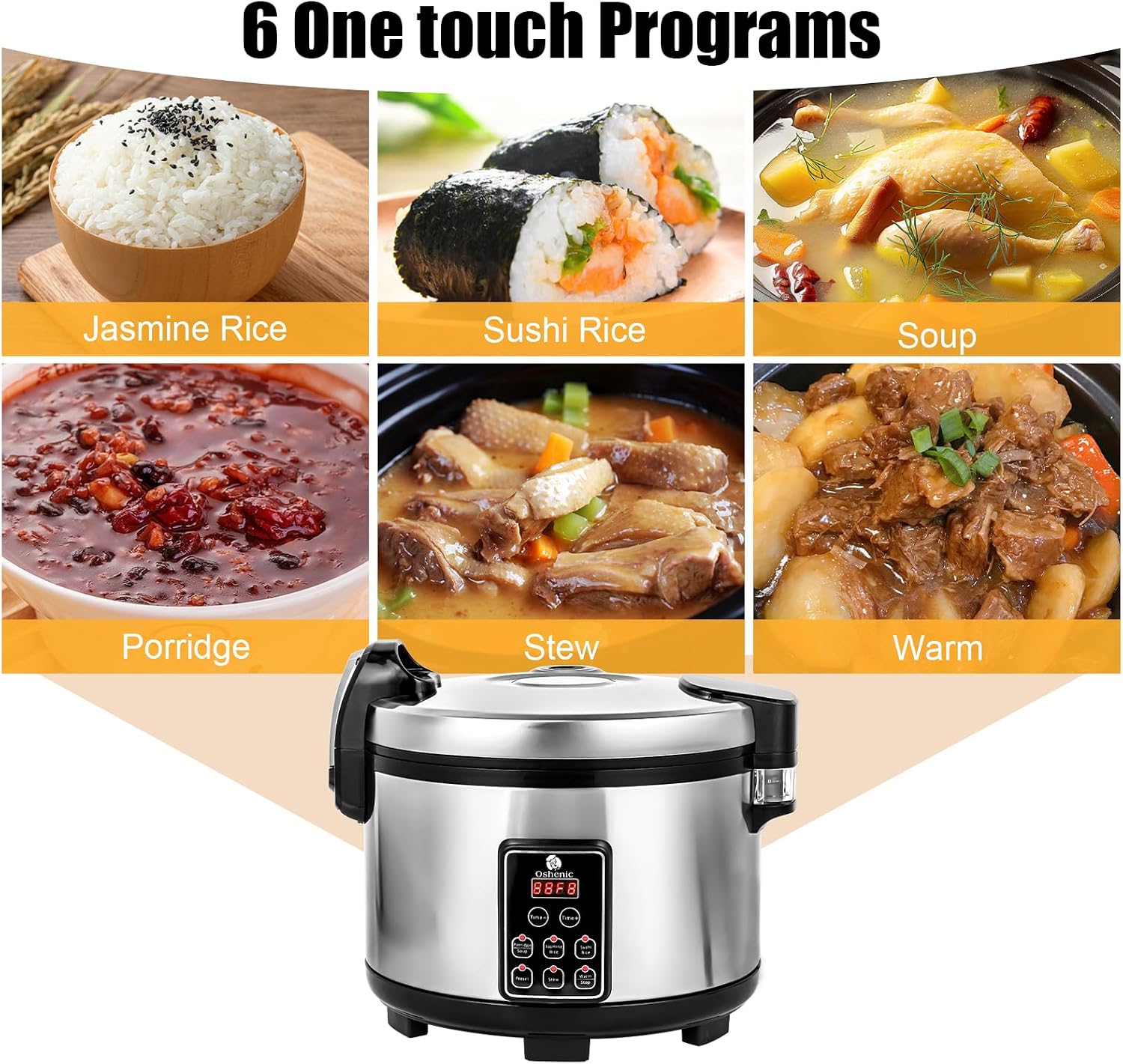 Commercial Rice Cooker, 15.85QT/84 Cups Cooked Rice, 15L Extra Large