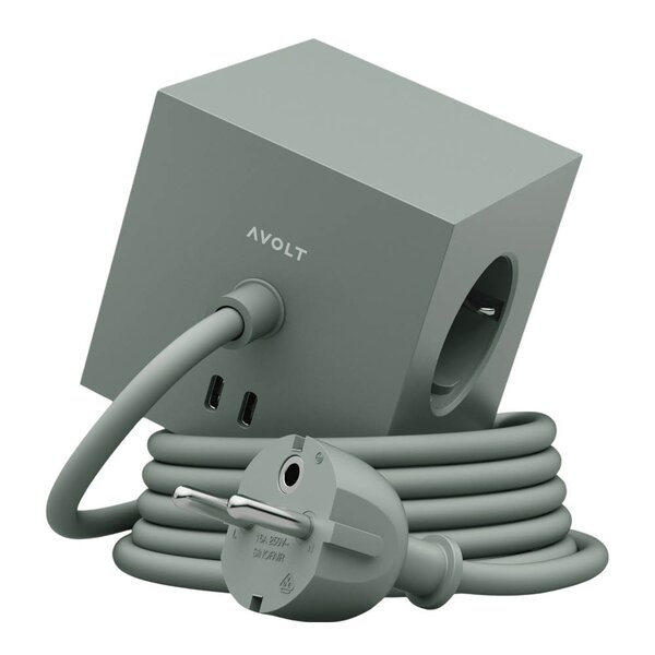 Square 1 USB-C kabel 3 m Oak Green