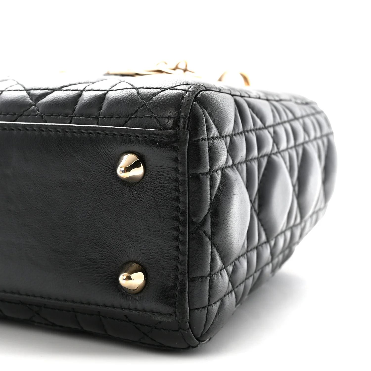 Lambskin Cannage Small My ABCDior Lady Dior Black