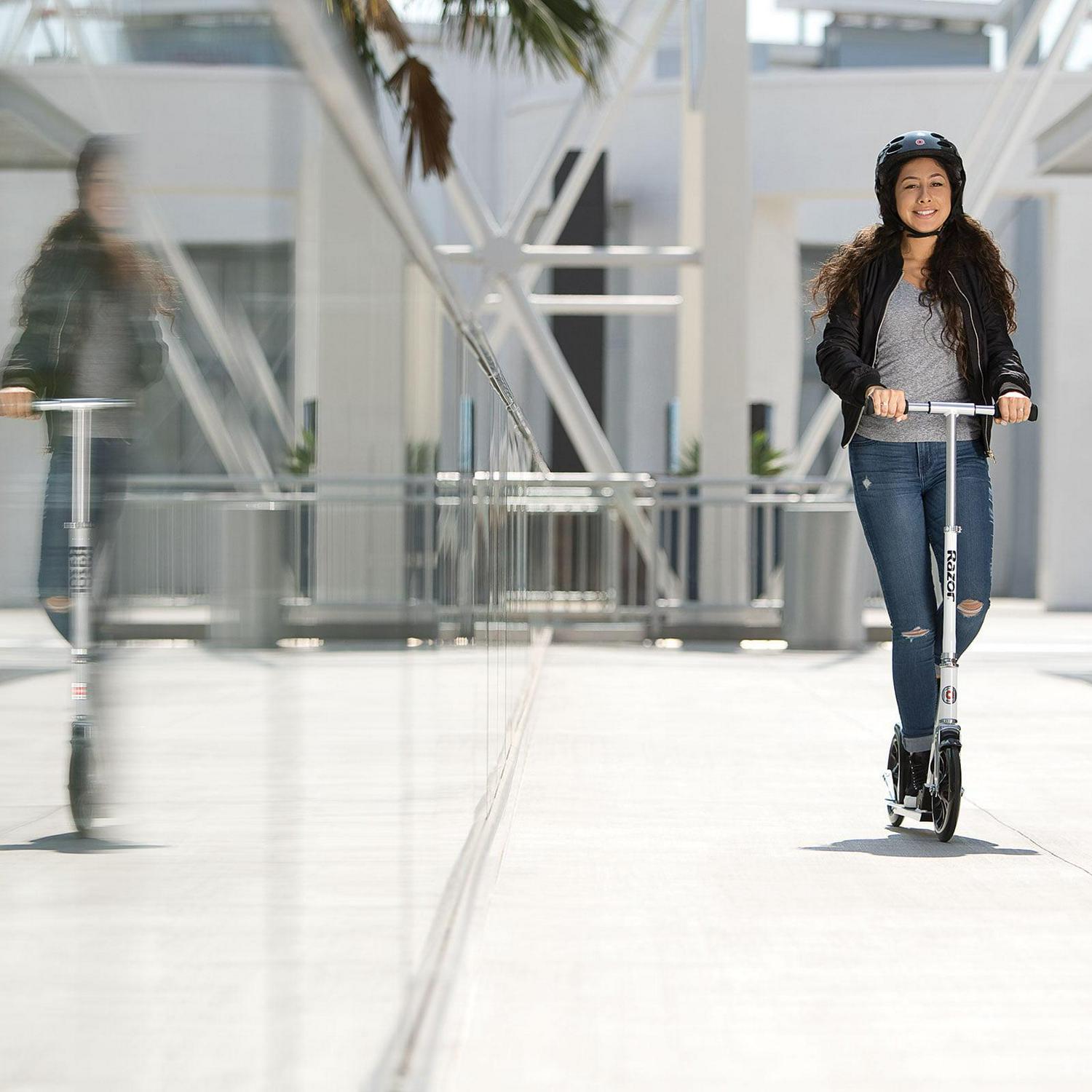 A6 Folding Kick Scooter 10#8243; Large Wheels. Aluminum Frame. for Teen Adult up to 220 lb - Image 3