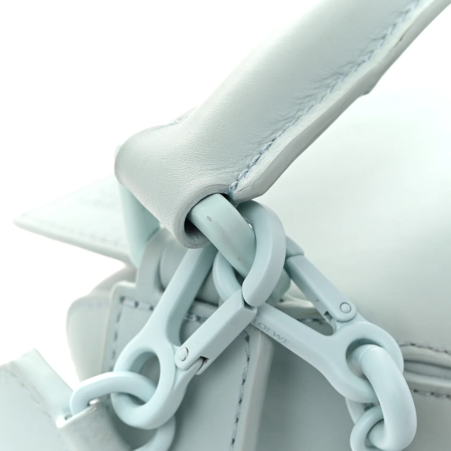 Grained Calfskin Small Puzzle Bag Aquamarine