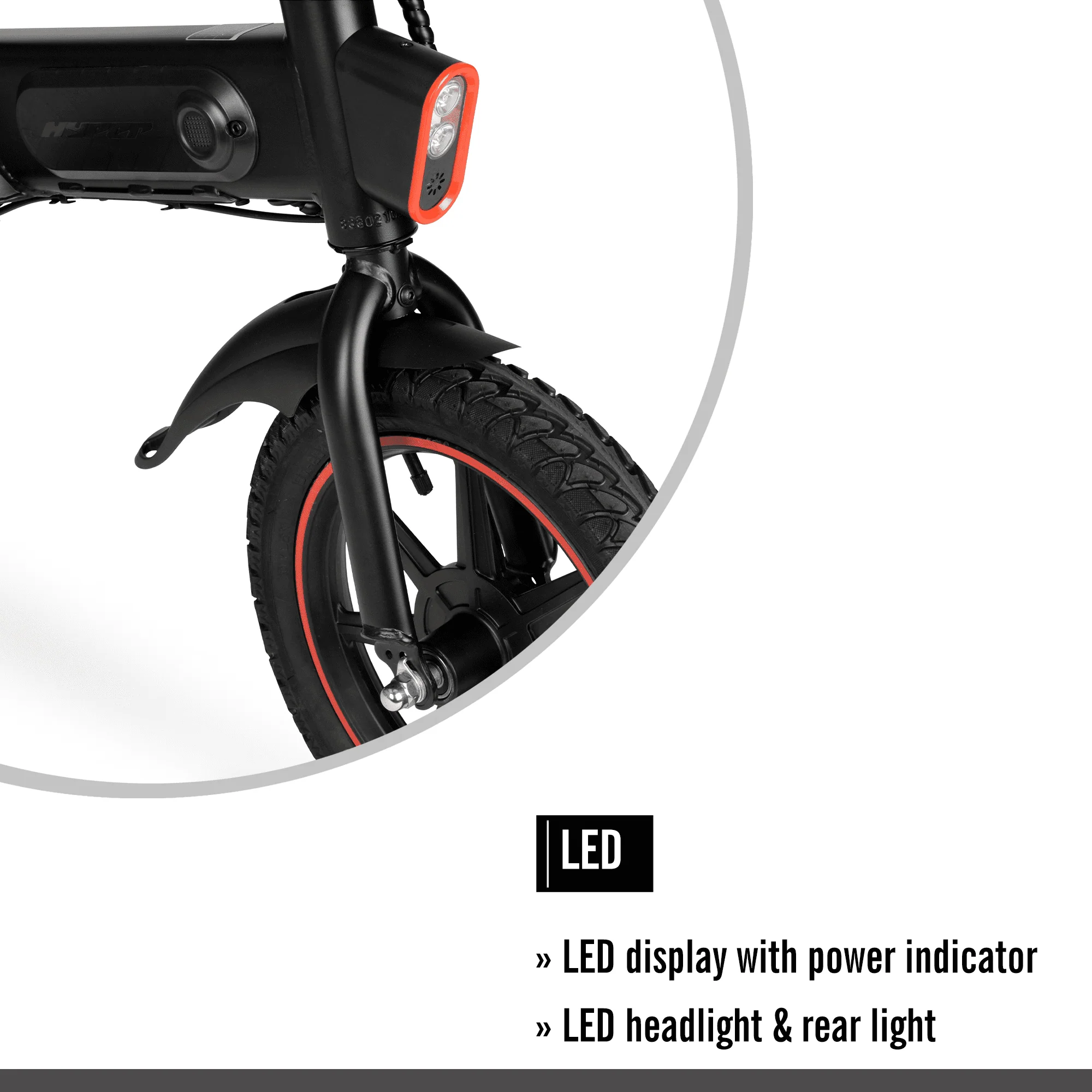 14" 36V Foldable Compact Electric Bike w/Throttle, 350W Motor, Recommended Age: 14+ Image 8