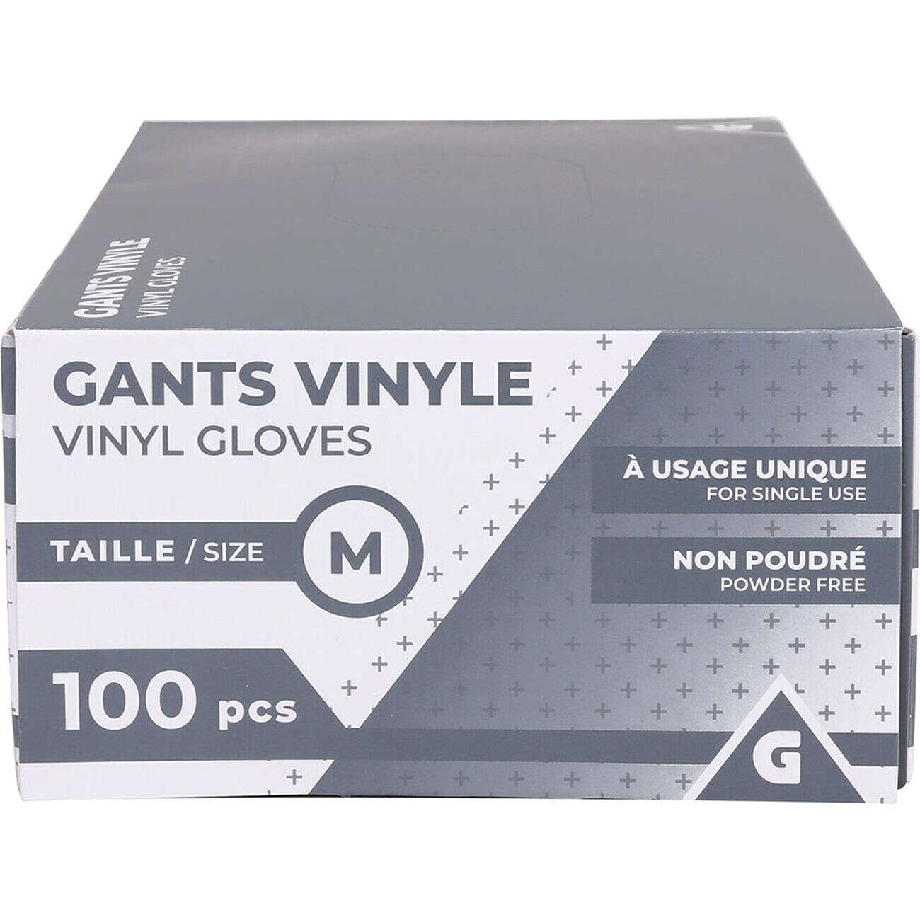 Gant en vinyle à usage unique x 100 taille M