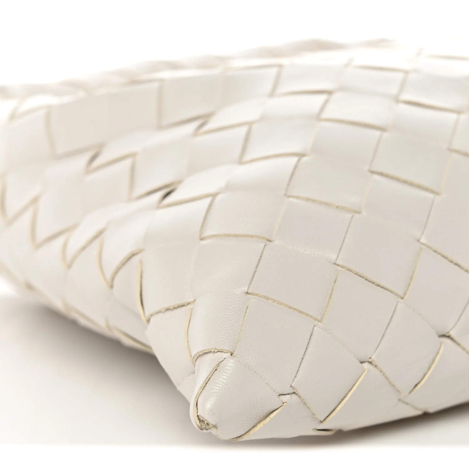 Calfskin Intrecciato Mini Hop White