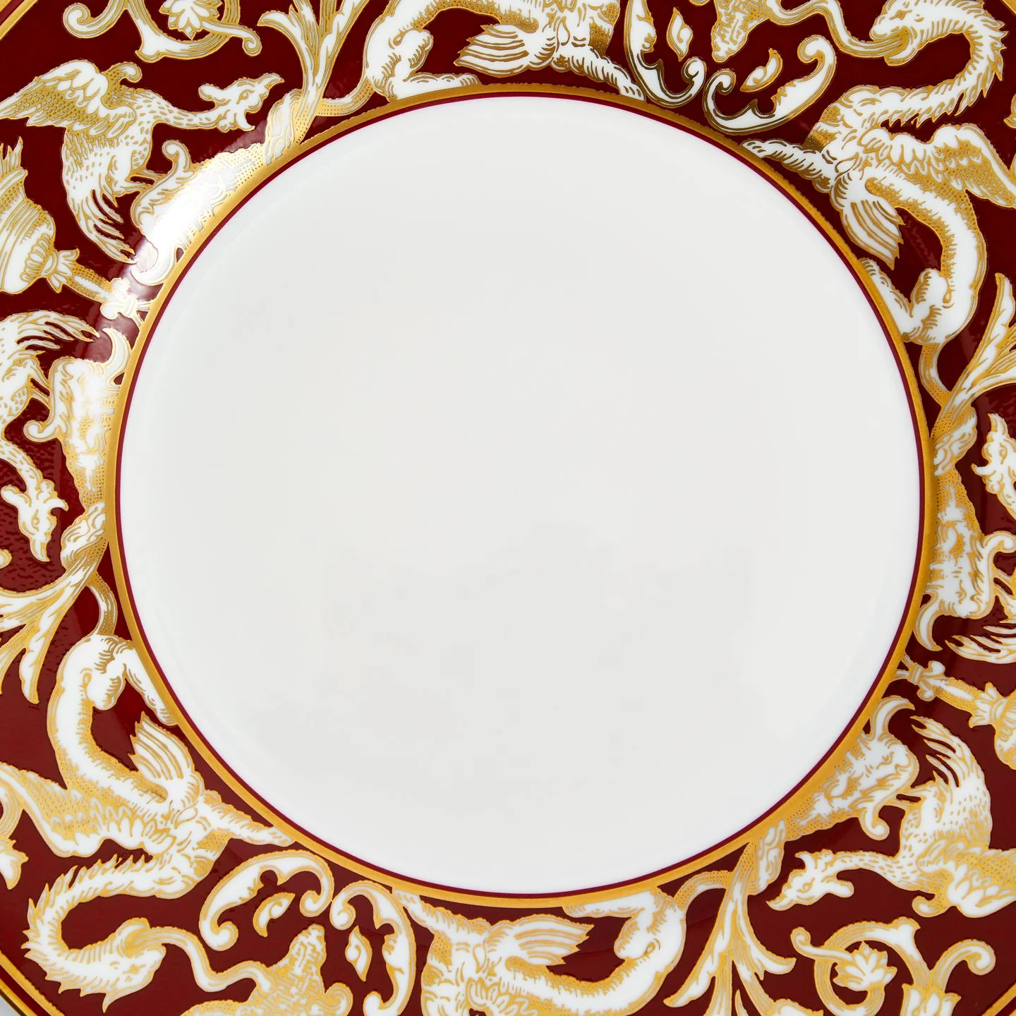 Renaissance Red Plate Florentine Accent