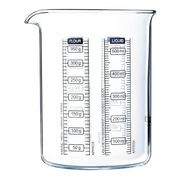 Kitchen Lab målebeger 0,5L klar/svart