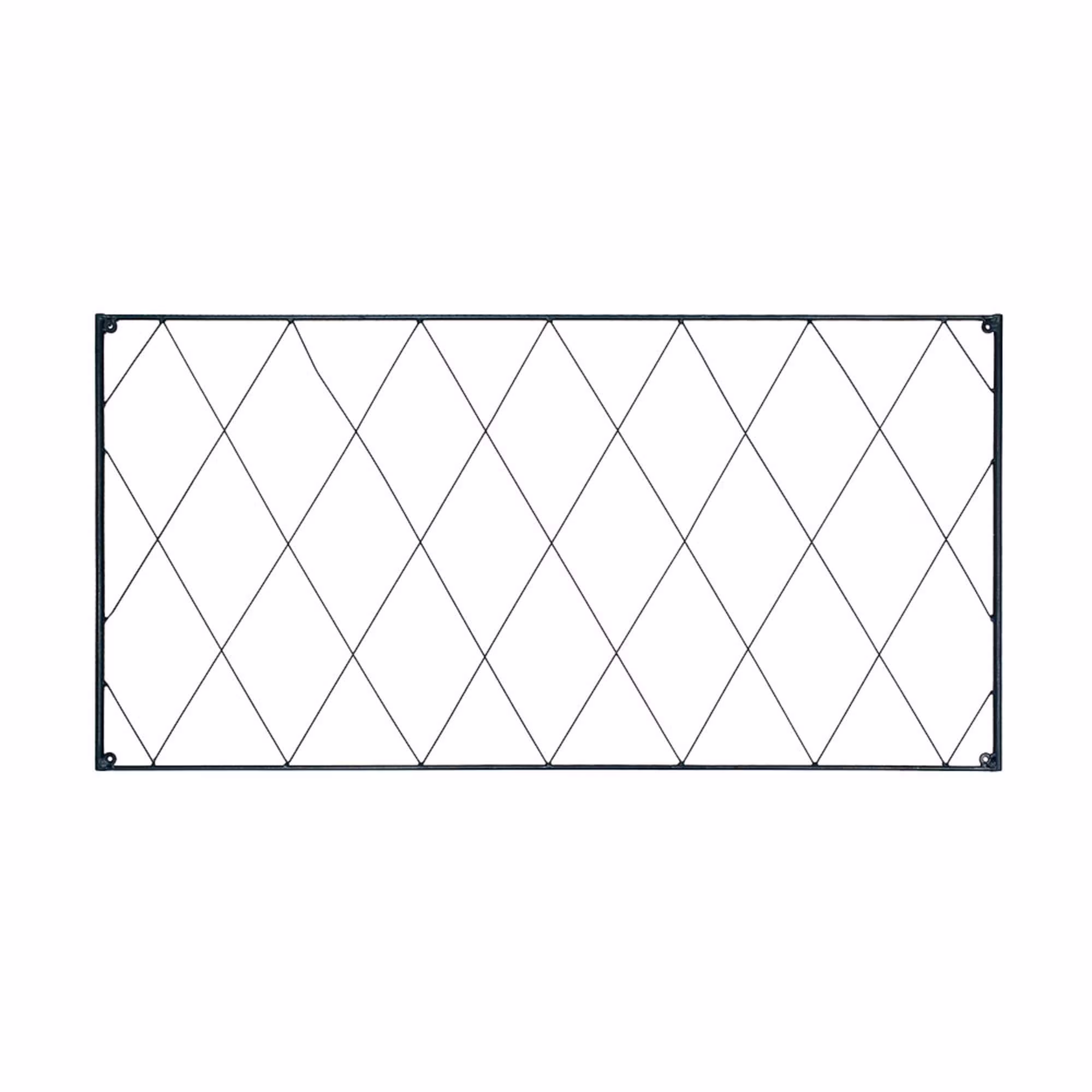 Achla Designs Traditional Oxfordshire Garden Trellis Extensions, 46 Inch Wide, Black Powder Coat Finish