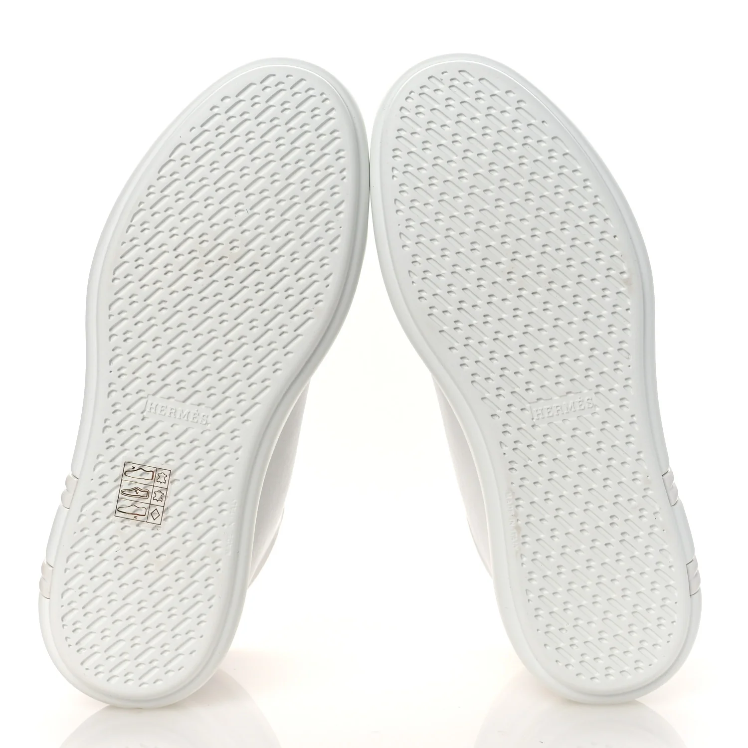 Calfskin Womens Happiness High Top Sneakers 36.5 White