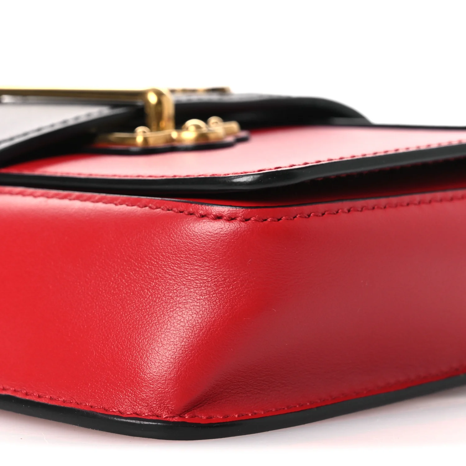 Saffiano City Calf Cahier Belt Bag Fuoco Black