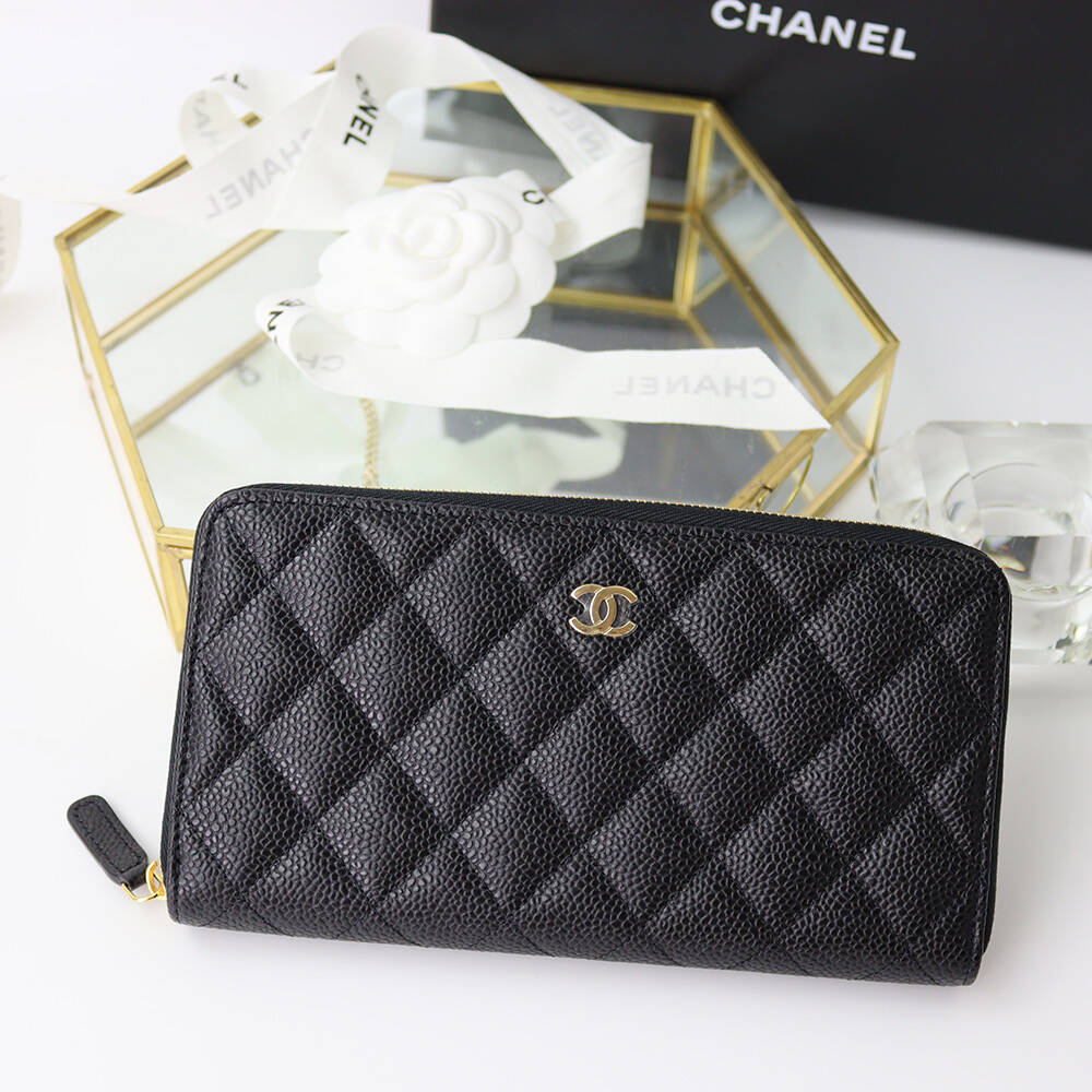 人気CHANELシャネル クラシック ロング ジップ ウォレットAP0242