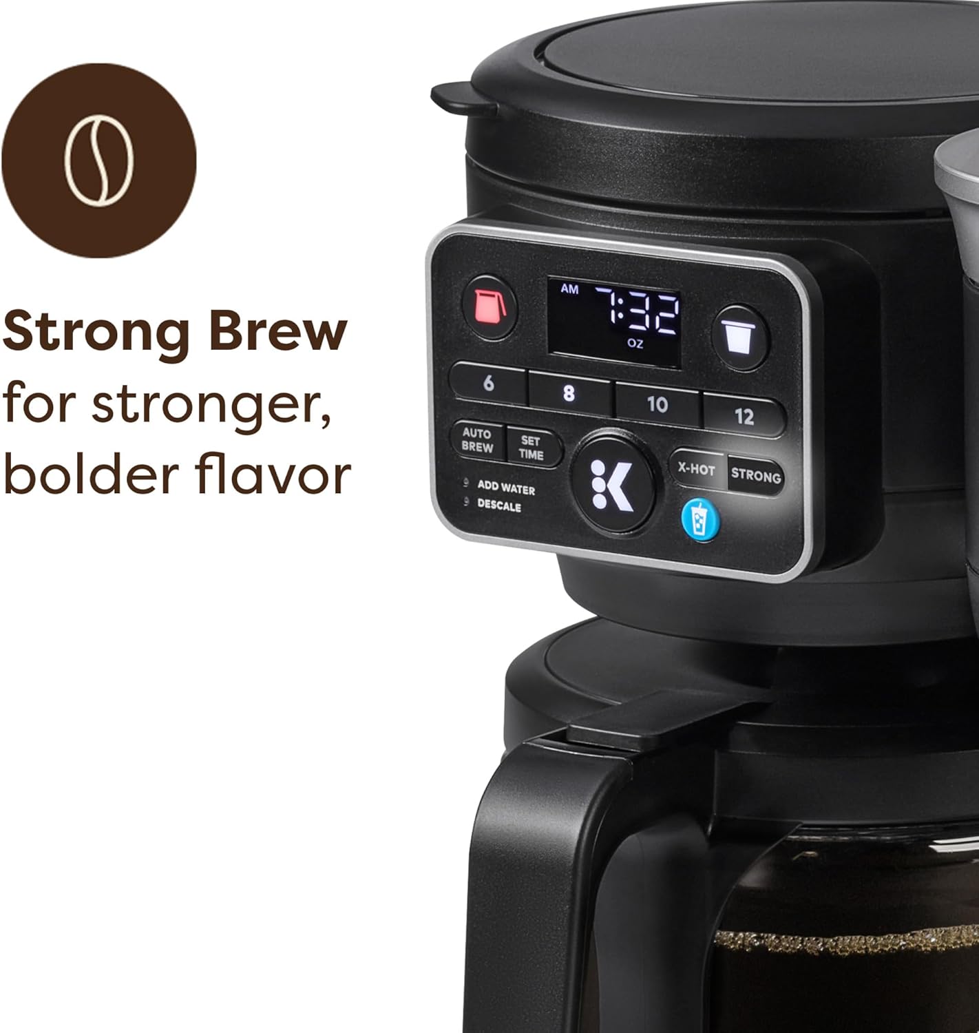 Keurig K-Duo Hot & Iced Single Serve & Carafe Coffee Maker, MultiStream Technology, 72oz Reservoir (Gen 2) |   MultiStream Technology, Reservoir (Gen 2)