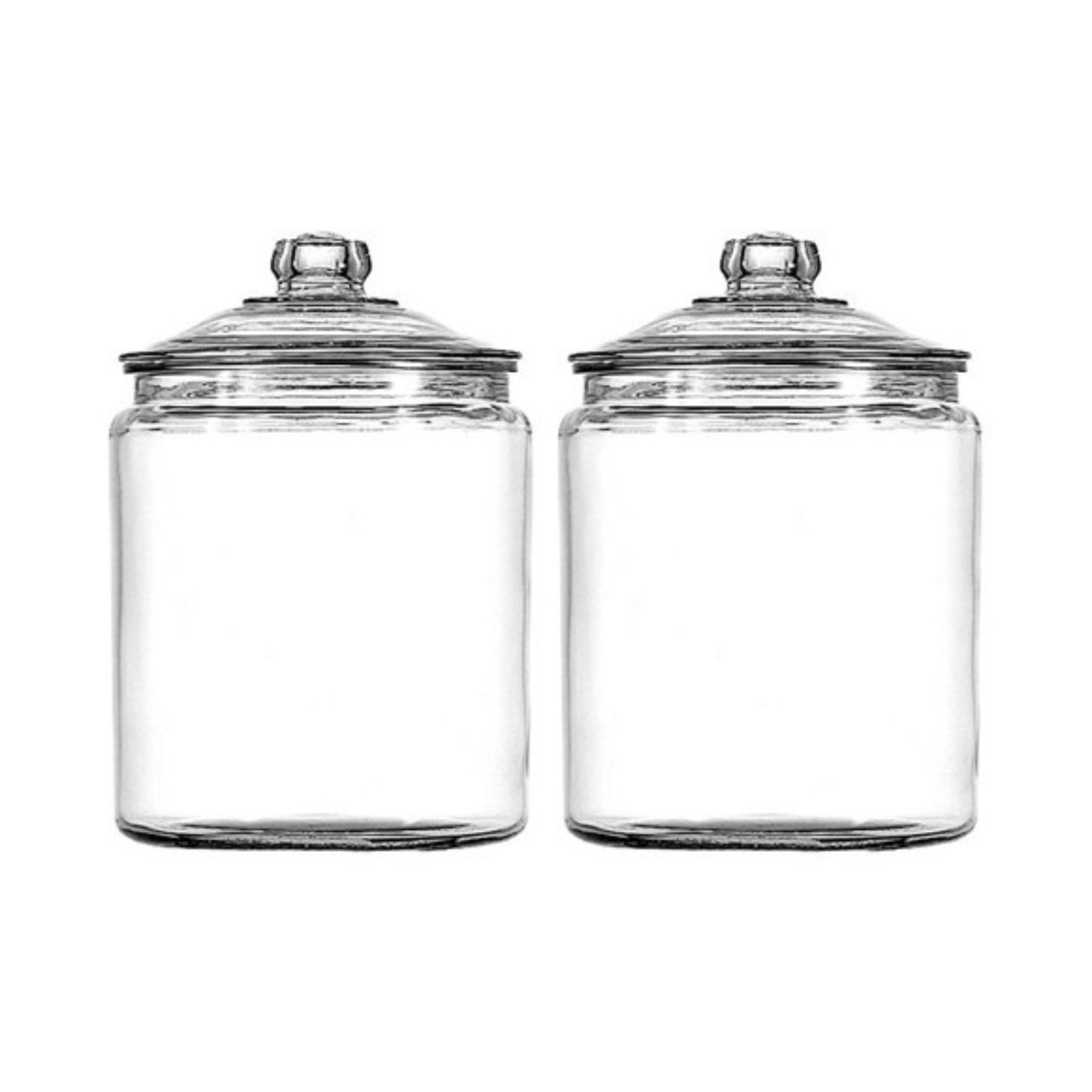 Anchor Hocking Glass Storage Heritage Hill Jar, 1 gal, Set of 2