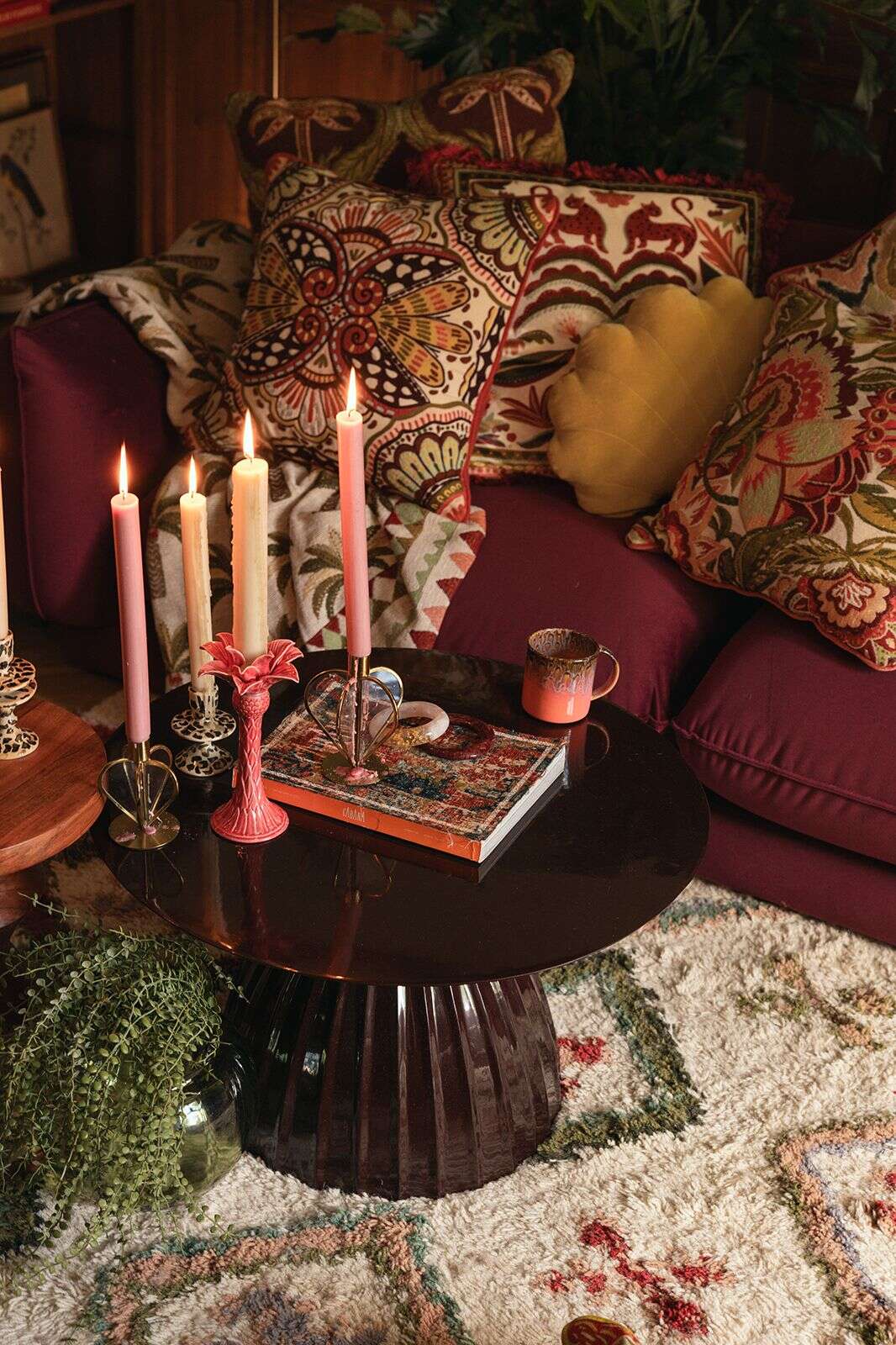 Dinerkaars antiek roze �?2.6 cm