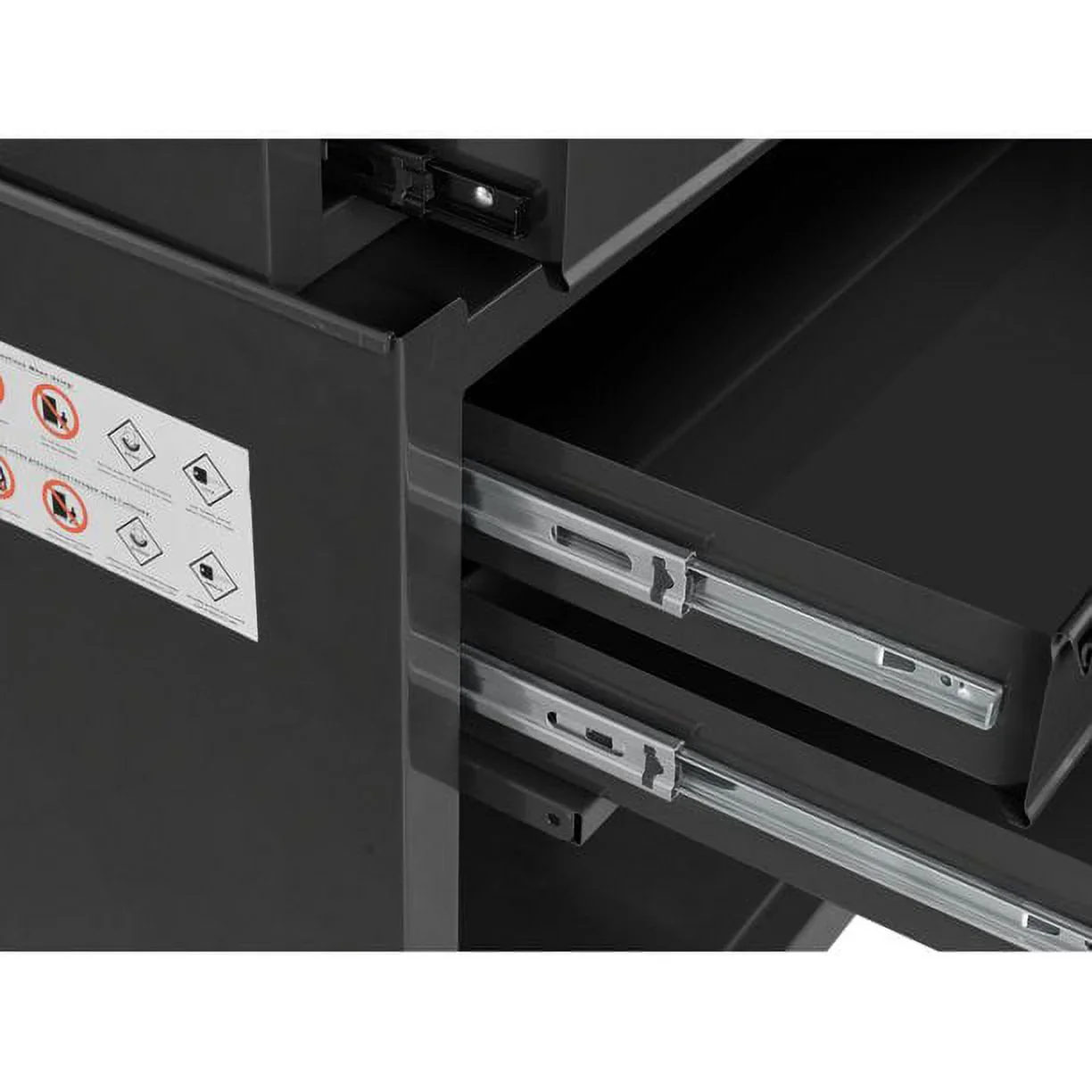Frontier 24-inch 5-Drawer Rolling Tool Chest and Cabinet Combo, Steel, Black