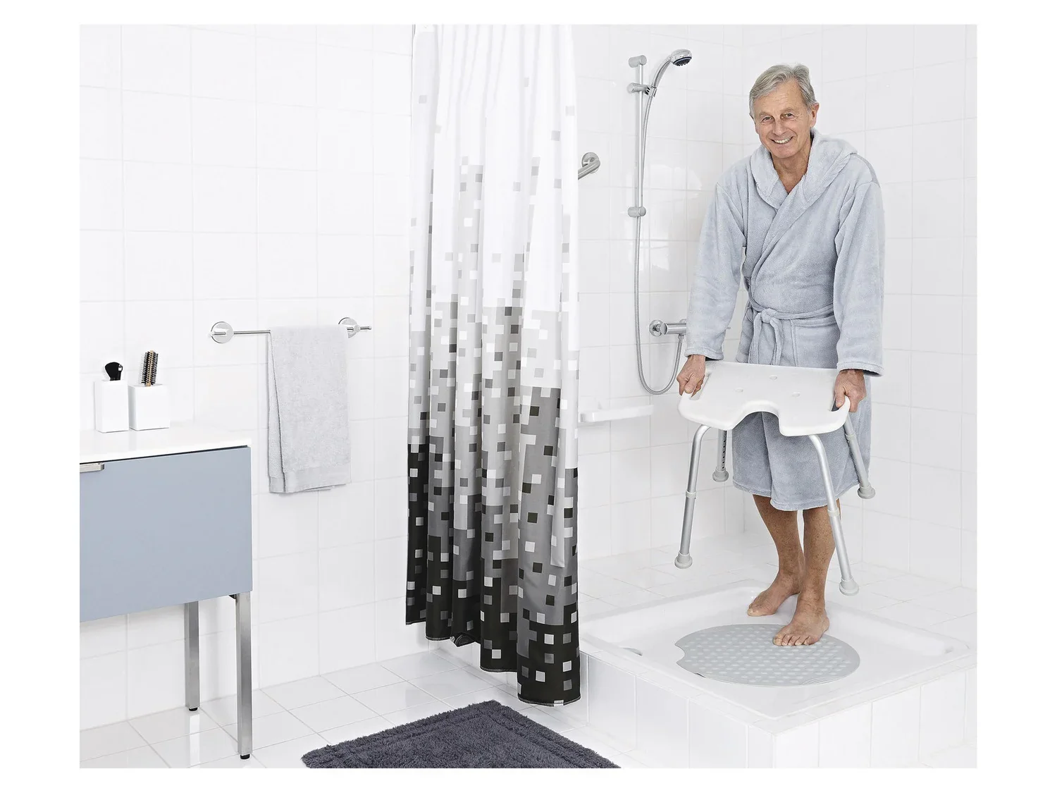 Ridder Tabouret, marchepied ou sige pour douche/baignoire