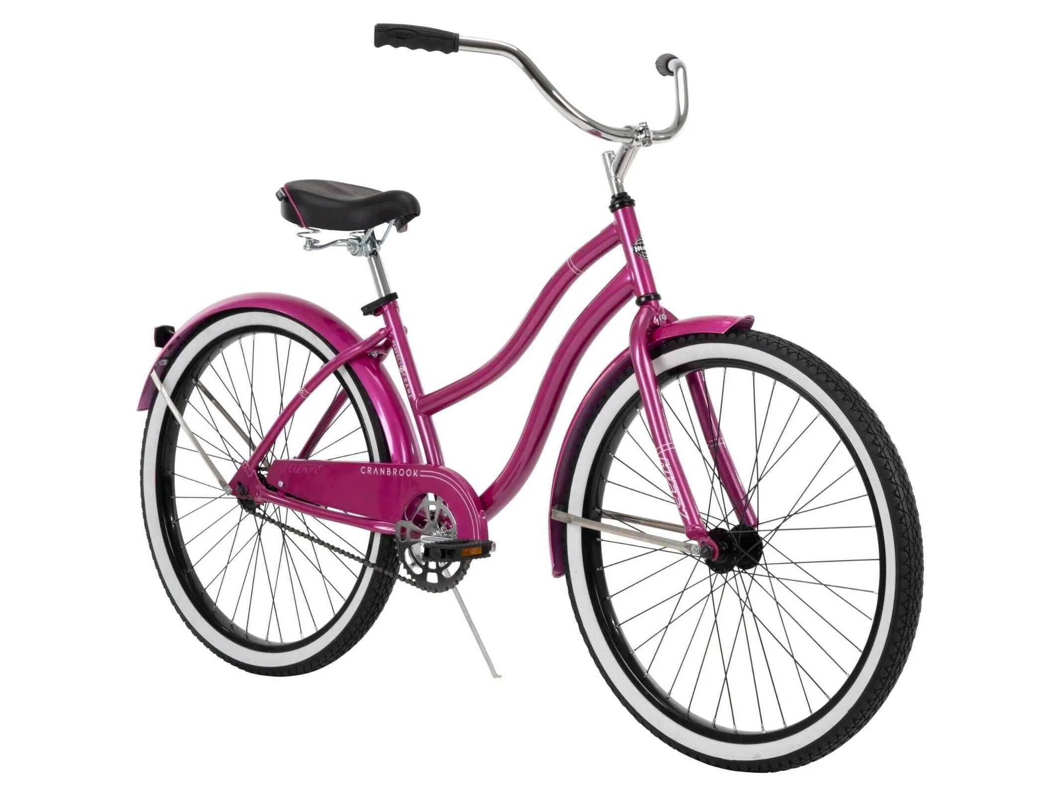 Huffy 26 In. Cranbrook Women'S Beach Cruiser Bike, Pink, Bicycles