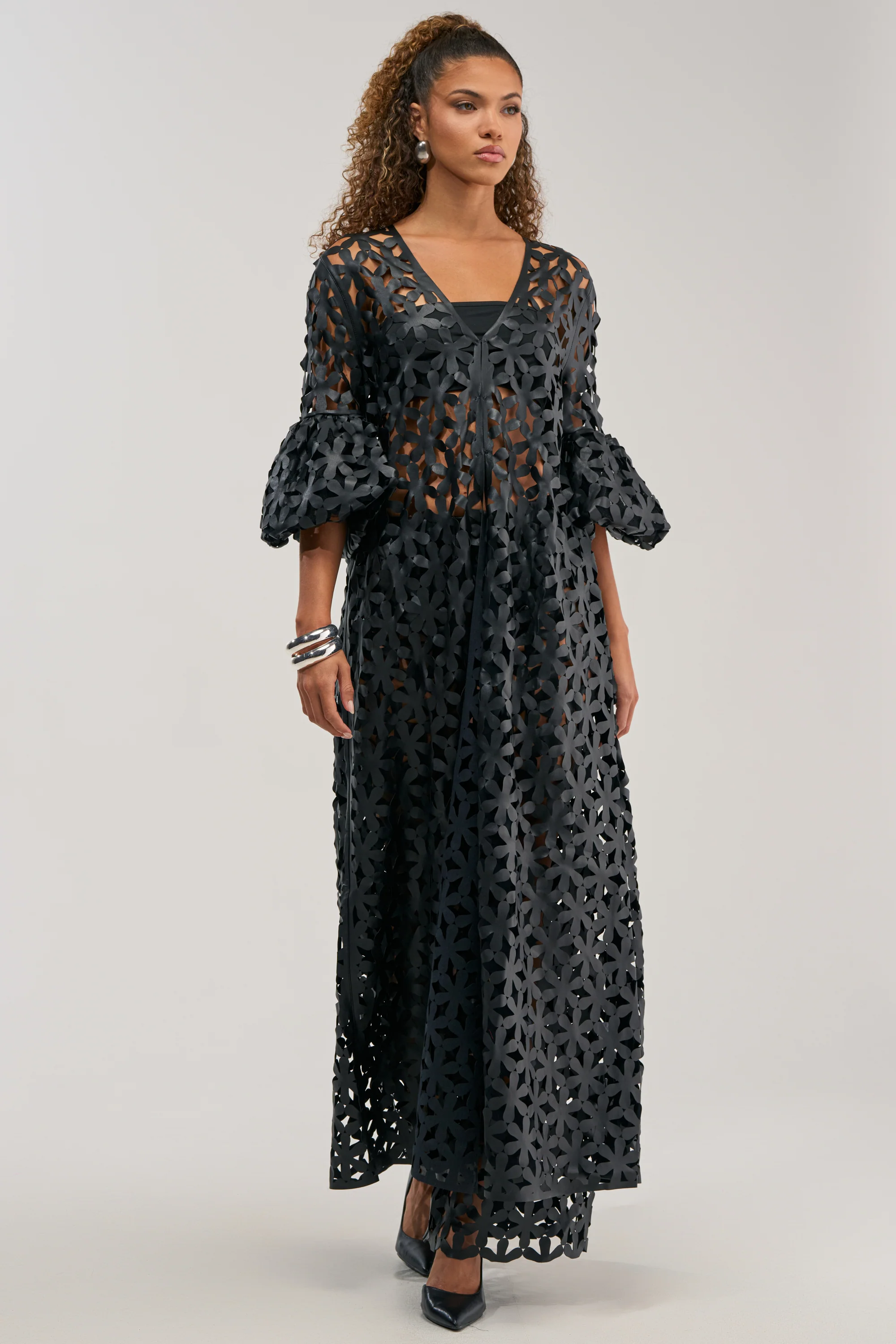 LEAH DUSTER IN BLACK - Akira Store