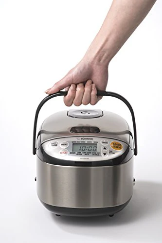 Cuiseur à riz et chauffe-riz Zojirushi, 3 tasses, inox noir