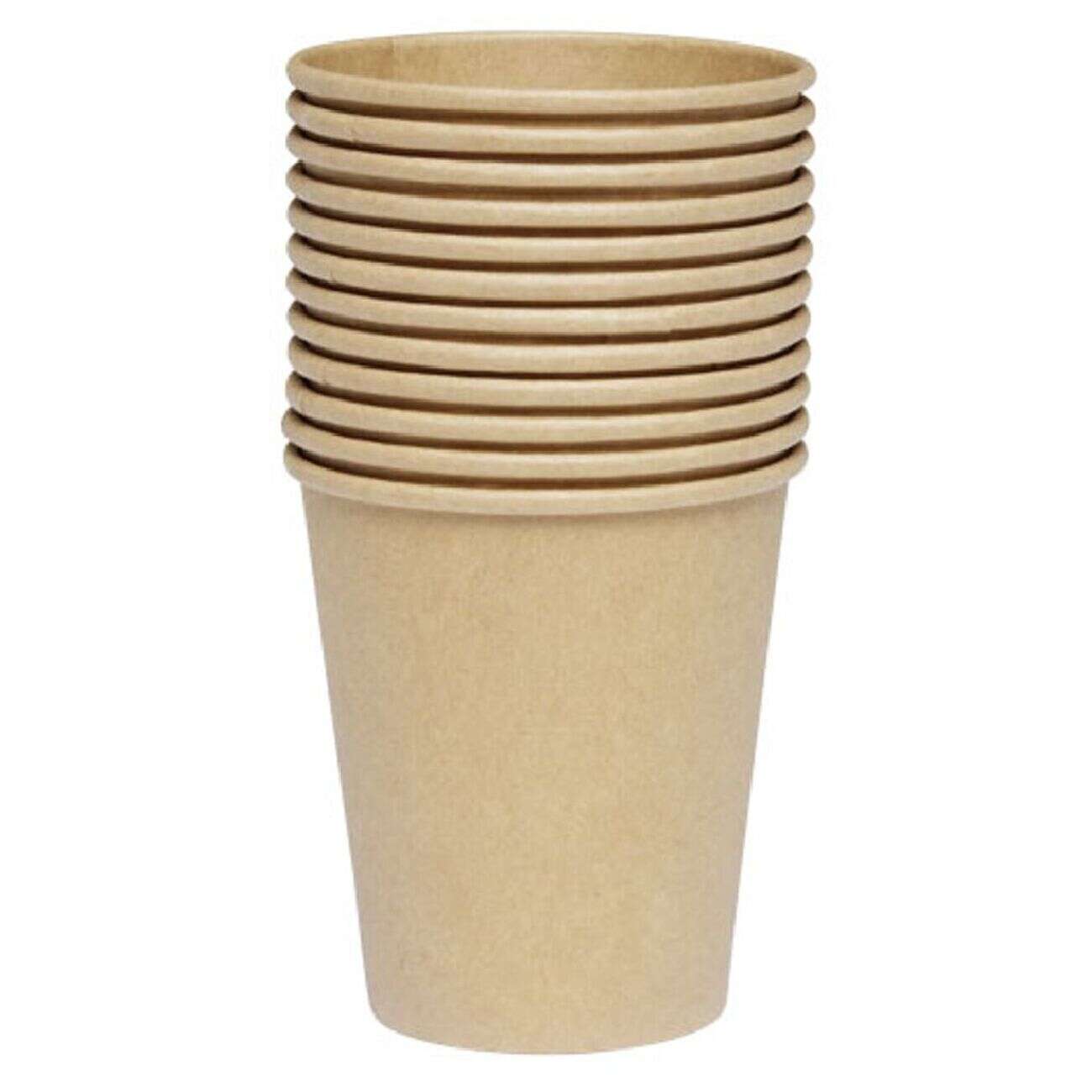 Gobelet en carton kraft marron 24 cl x12