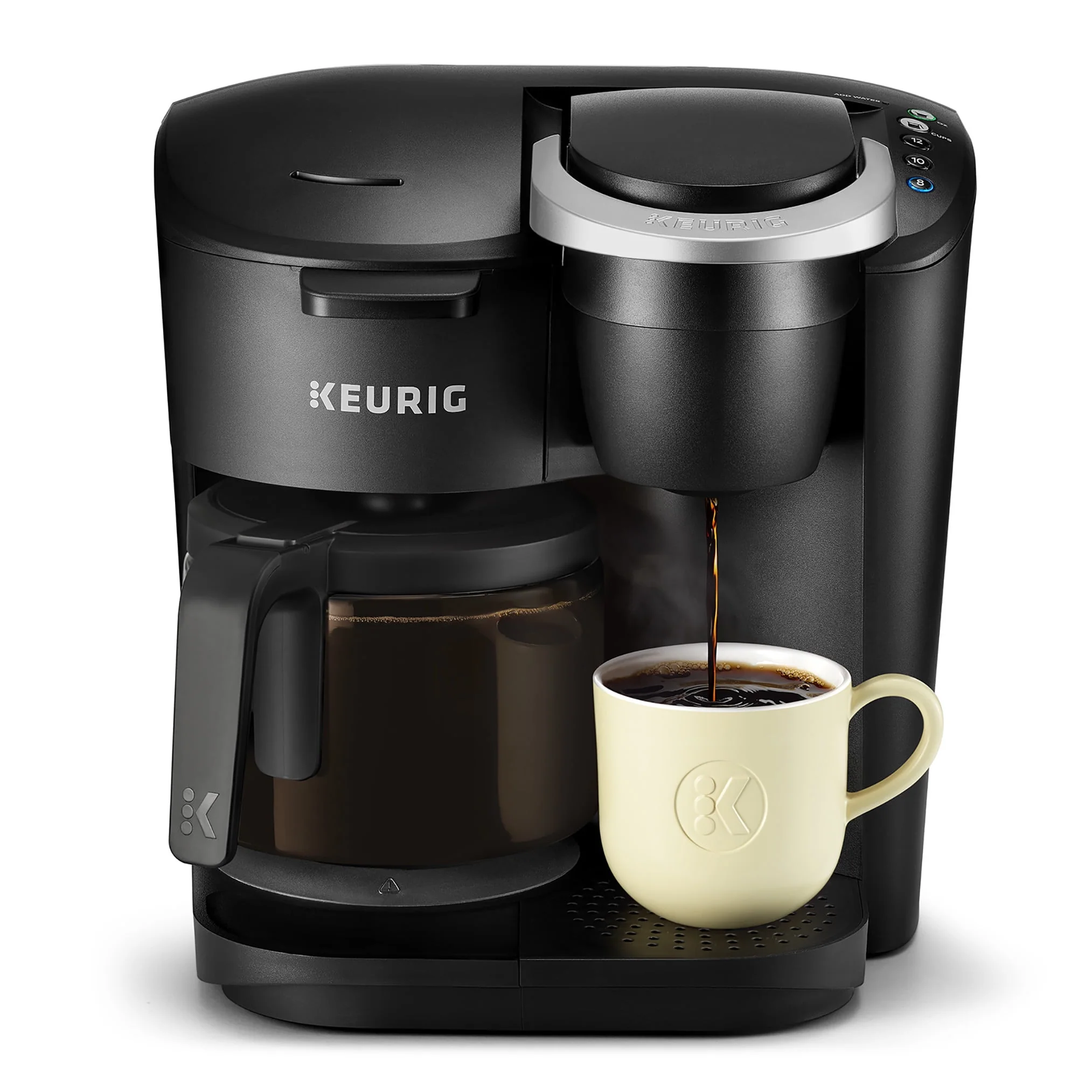 Keurig K - Duo Essentials Black Single - Serve K - Cup Pod Coffee Maker, Black