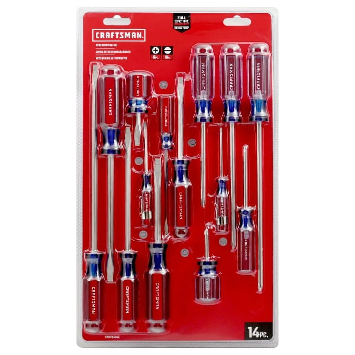 Screwdriver Set, Slotted Phillips, 14 Piece (CMHT65045)