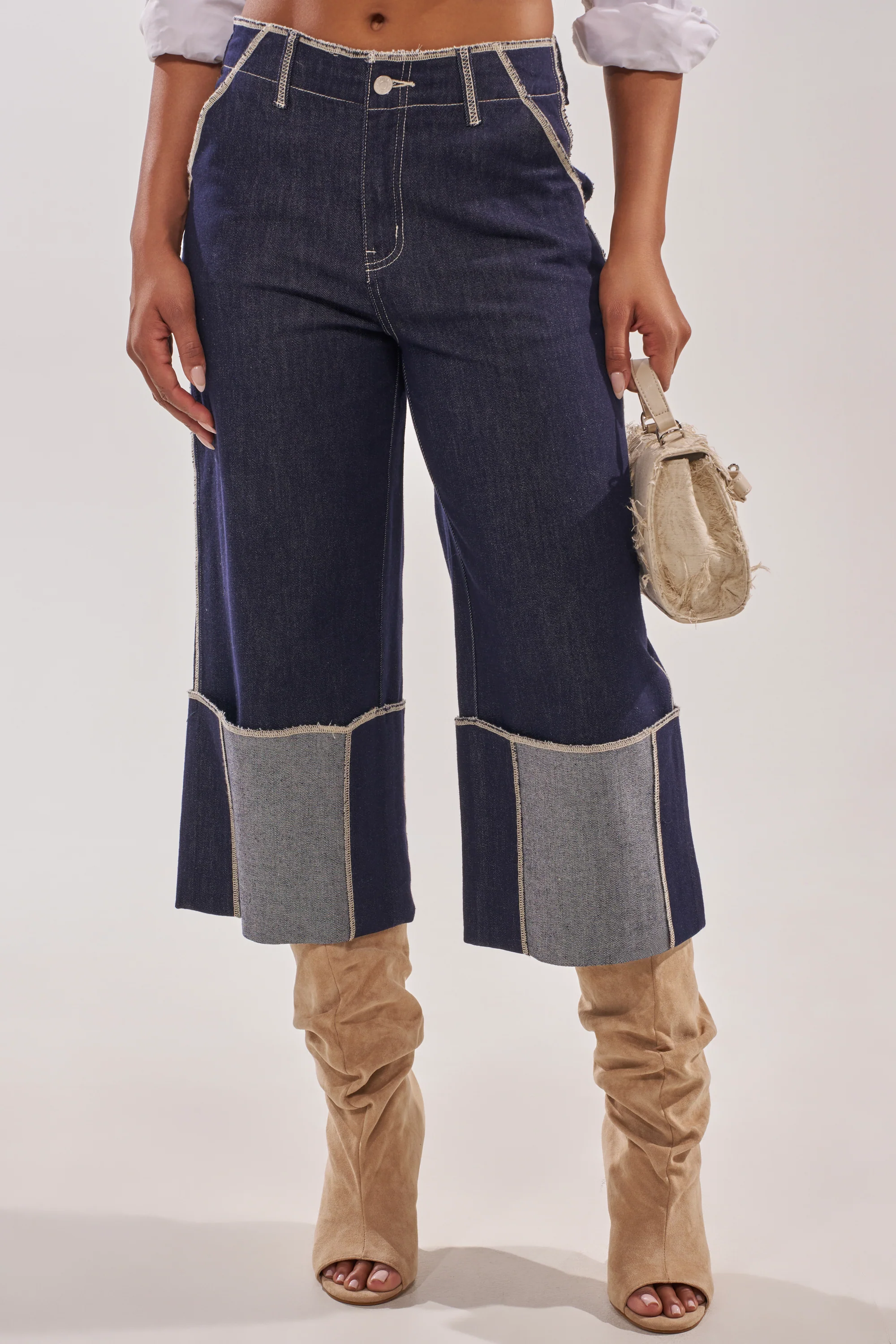 LOCKED UP DENIM BERMUDA SHORT - Akira Store