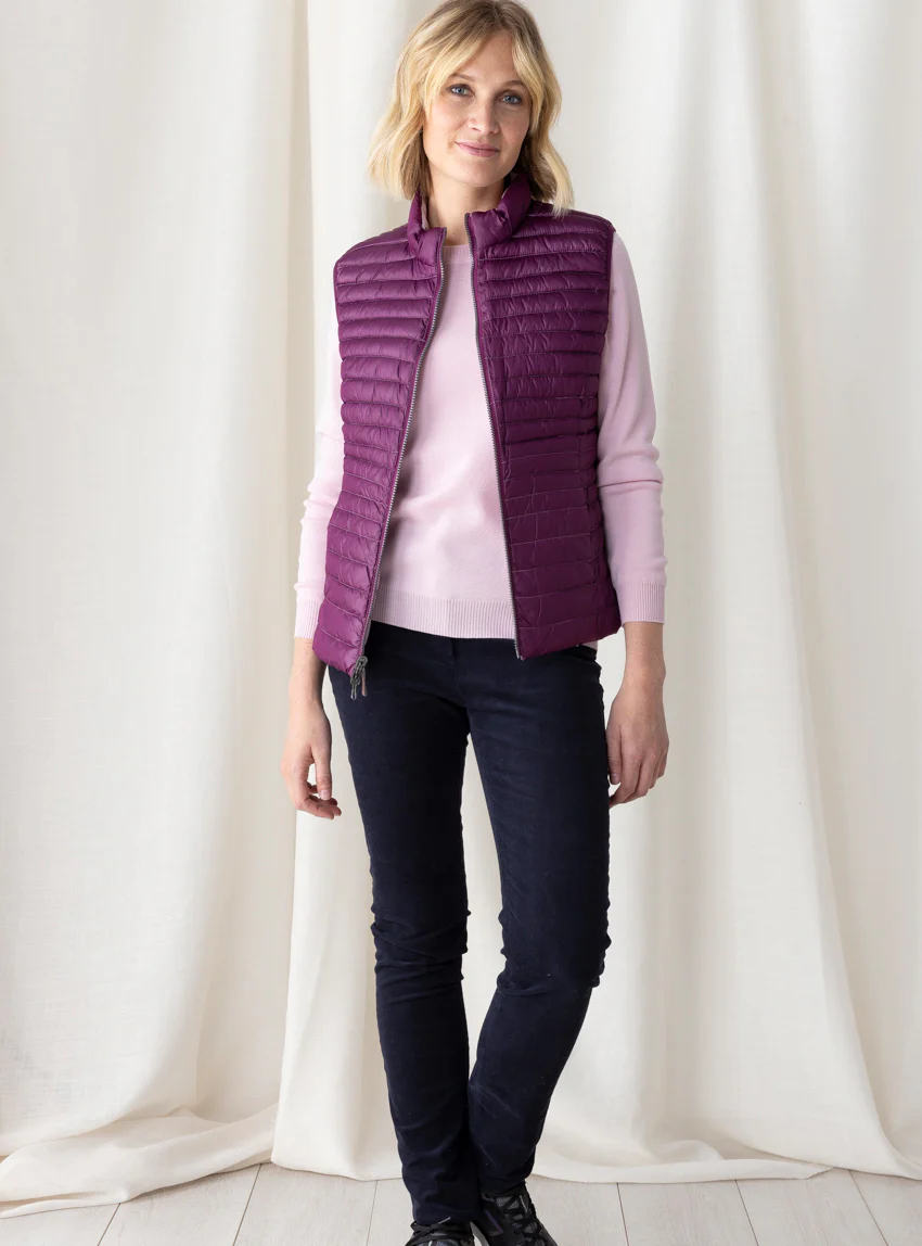 Pantalon femme en velours bleu marine