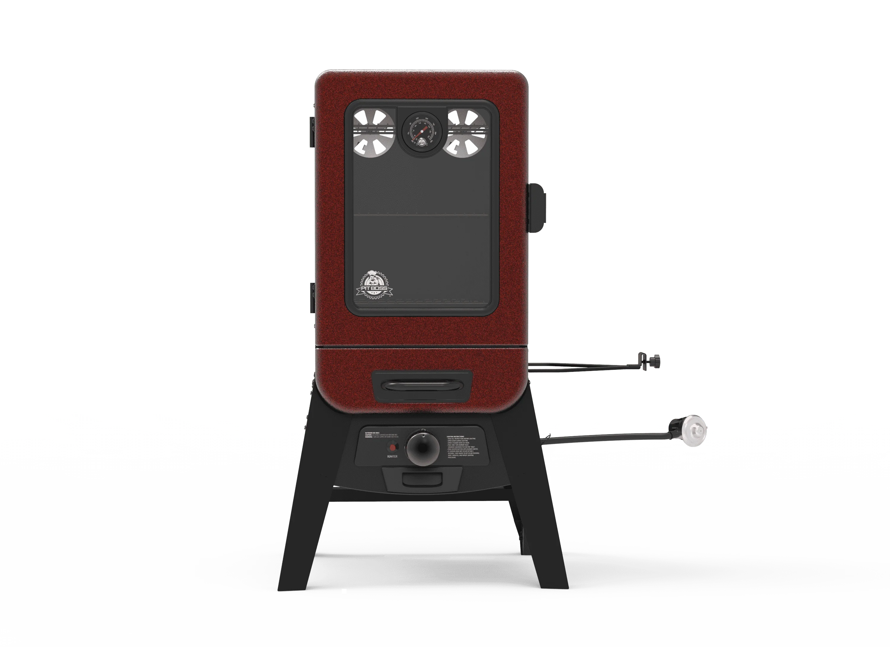 2-Series Propane Vertical Smoker, Red Hammertone PBV2G1