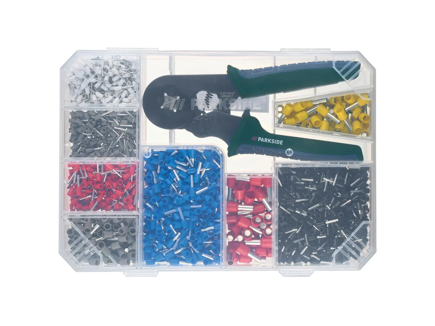 PARKSIDE Set pince  sertir et accessoires, 1801 pices