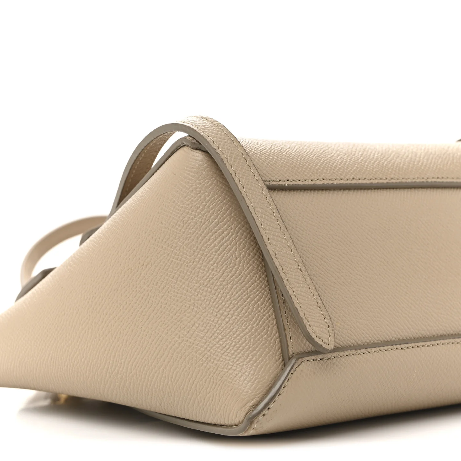 Grained Calfskin Nano Belt Bag Light Taupe