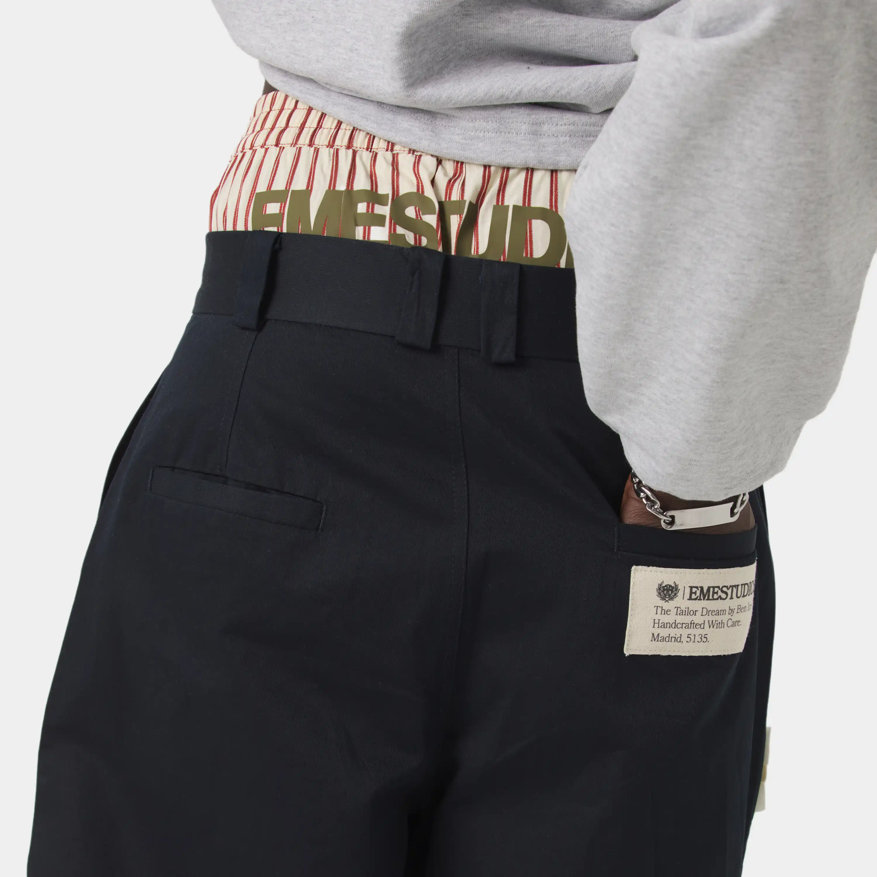 Heritage Navy Tailored Pants