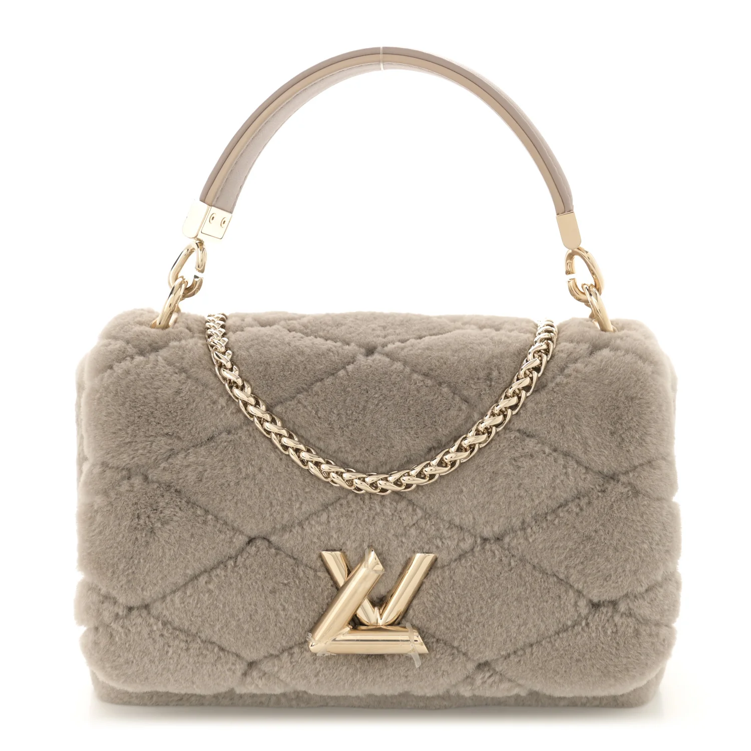 Shearling Malletage Top Handle GO-14 PM Grey