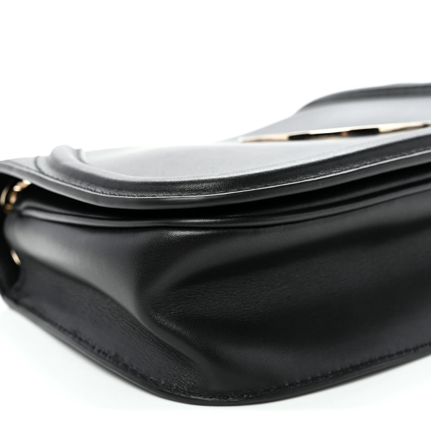 Calfskin Blondie Medium Shoulder Bag Black