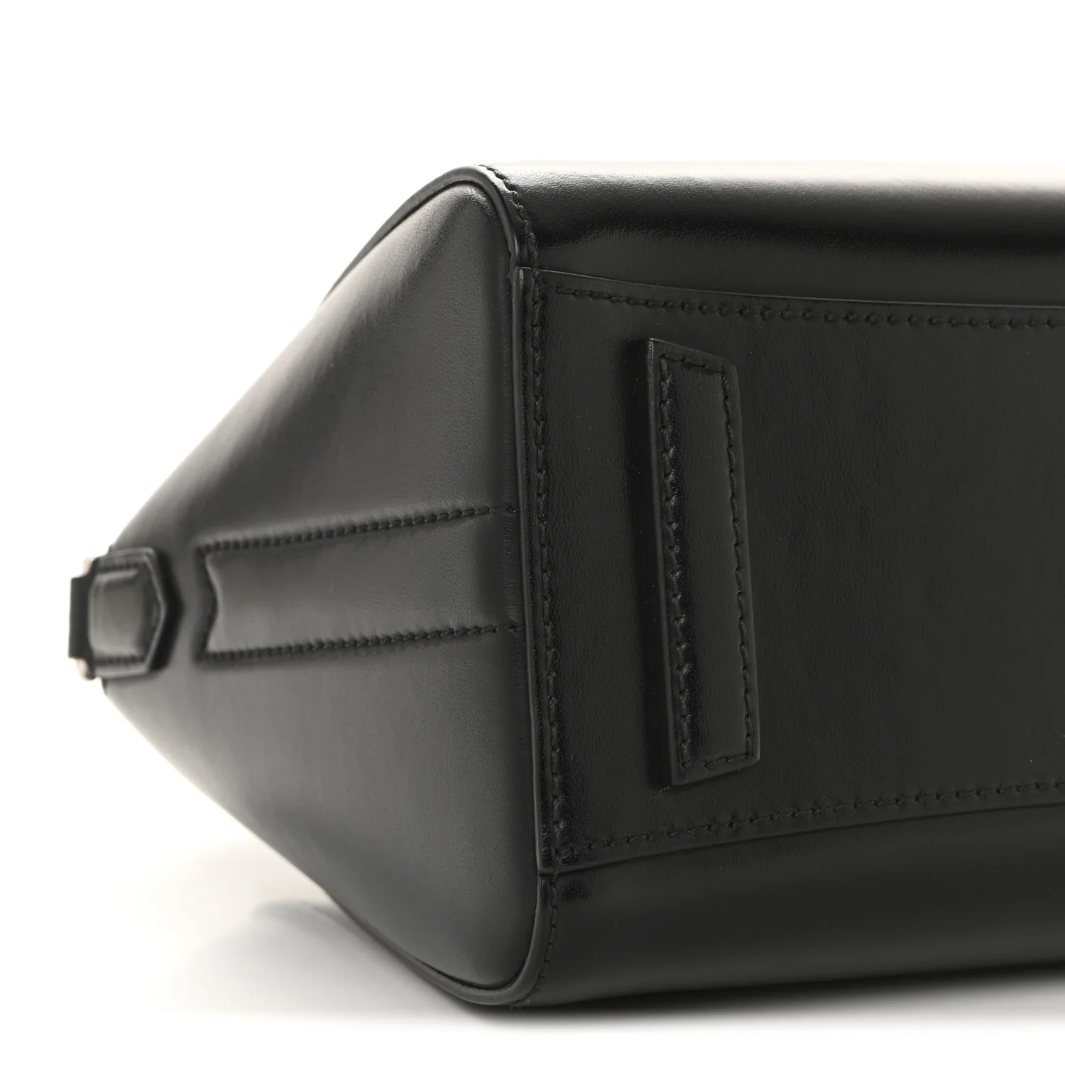 Shiny Lord Calfskin Mini Antigona Black