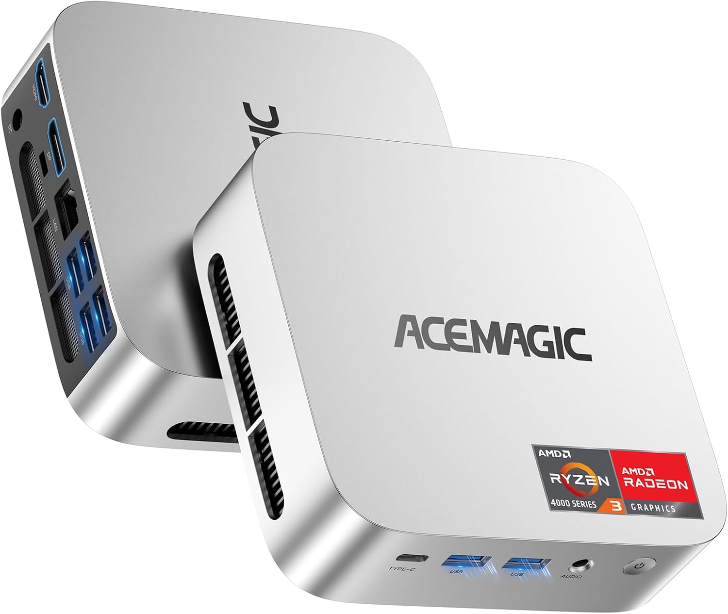 ACEMAGIC Mini PC 16GB DDR4 RAM 1TB SSD  Ryzen 4300U Mini Computers up to 3.7GHz  Win 11 Pro Micro Desktop 4K Dual Display WiFi Bluetooth Max 28W  for Home Office Business Education Everyday Use