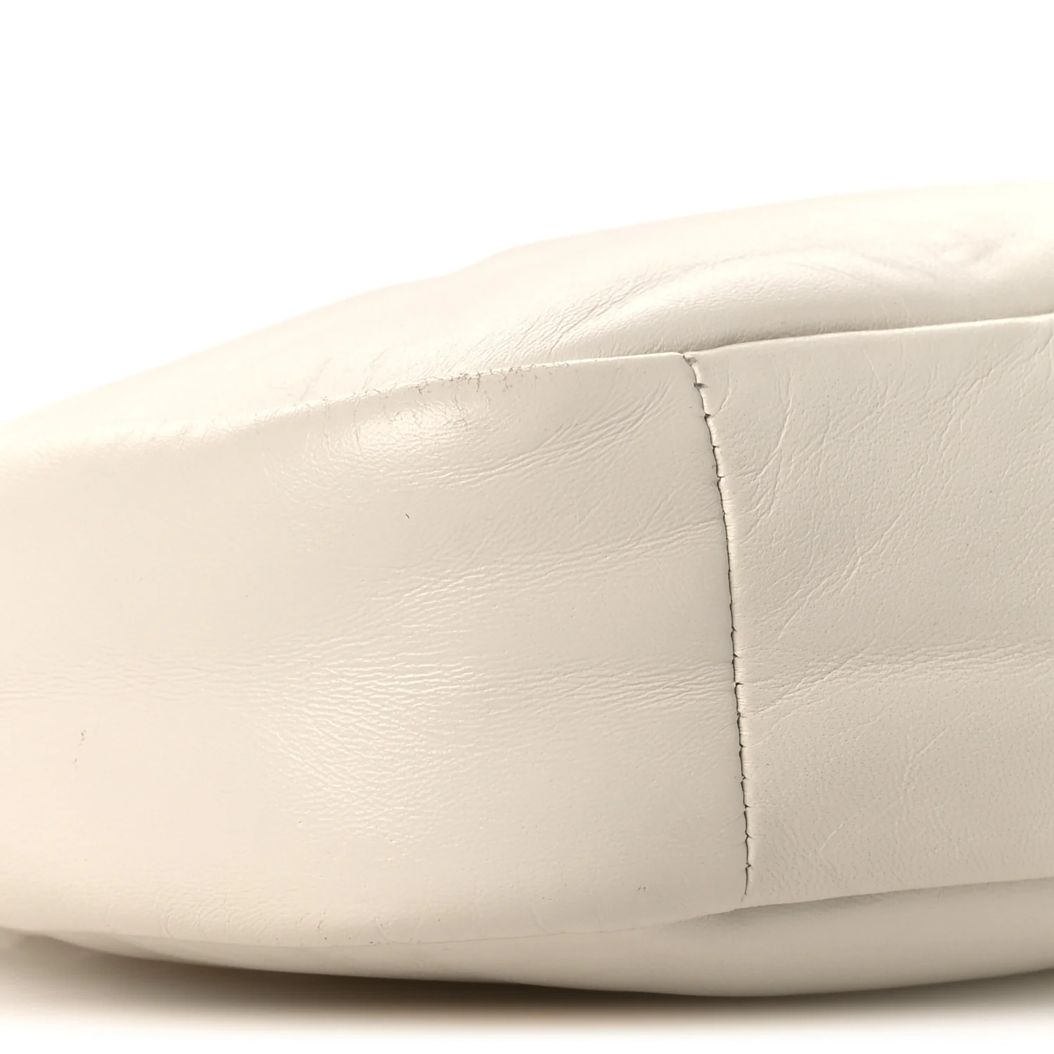 Nappa Soft Padded Mini Bag White