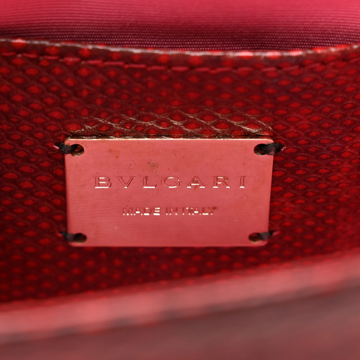 Karung Serpenti Forever Crossbody Red