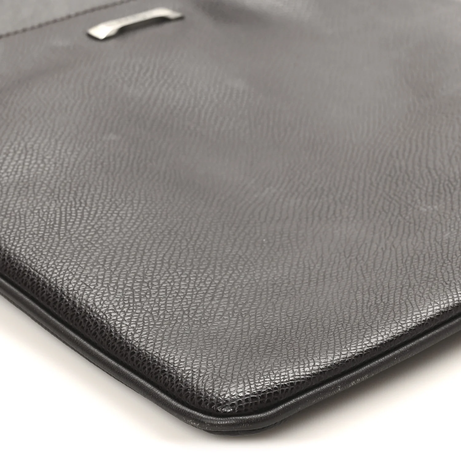 Stamped Calfskin Crossbody Bag Brown