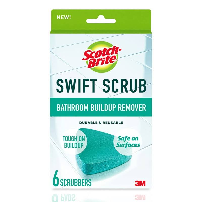 Scotch-Brite Swift Scrub, Bathroom Buildup Remover - 6 Count