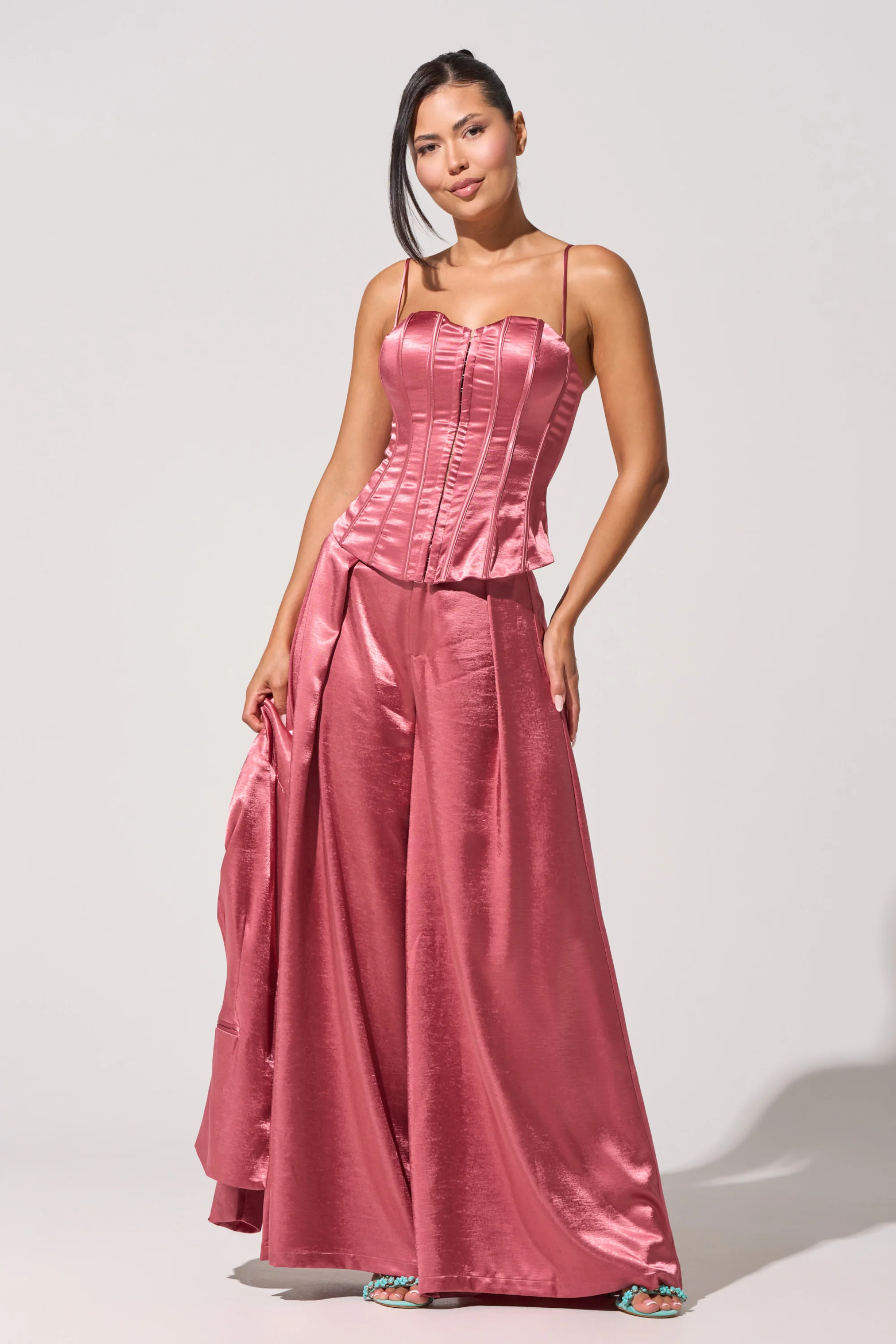 IN FULL BLOOM CORSET IN MAUVE - Akira Store