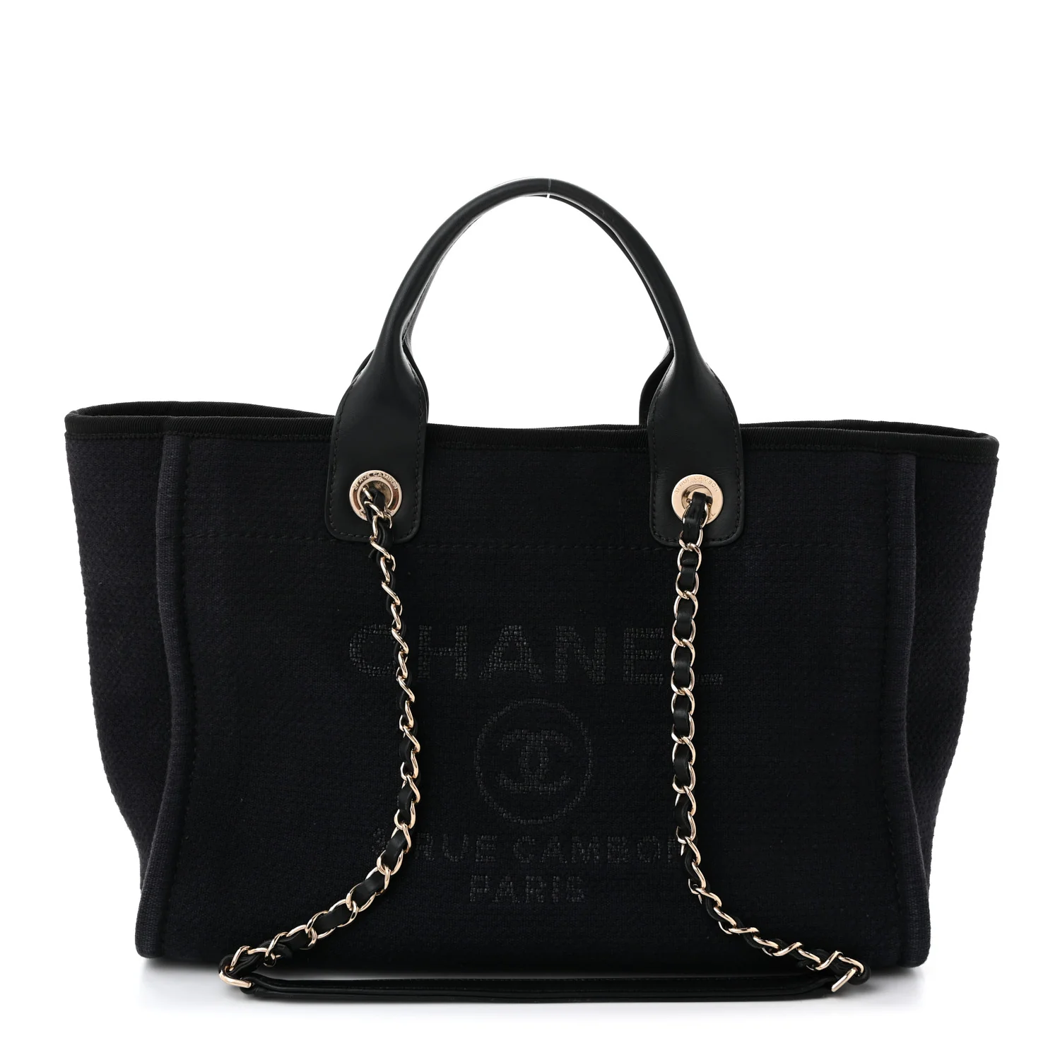 Mixed Fibers Small Deauville Tote Black