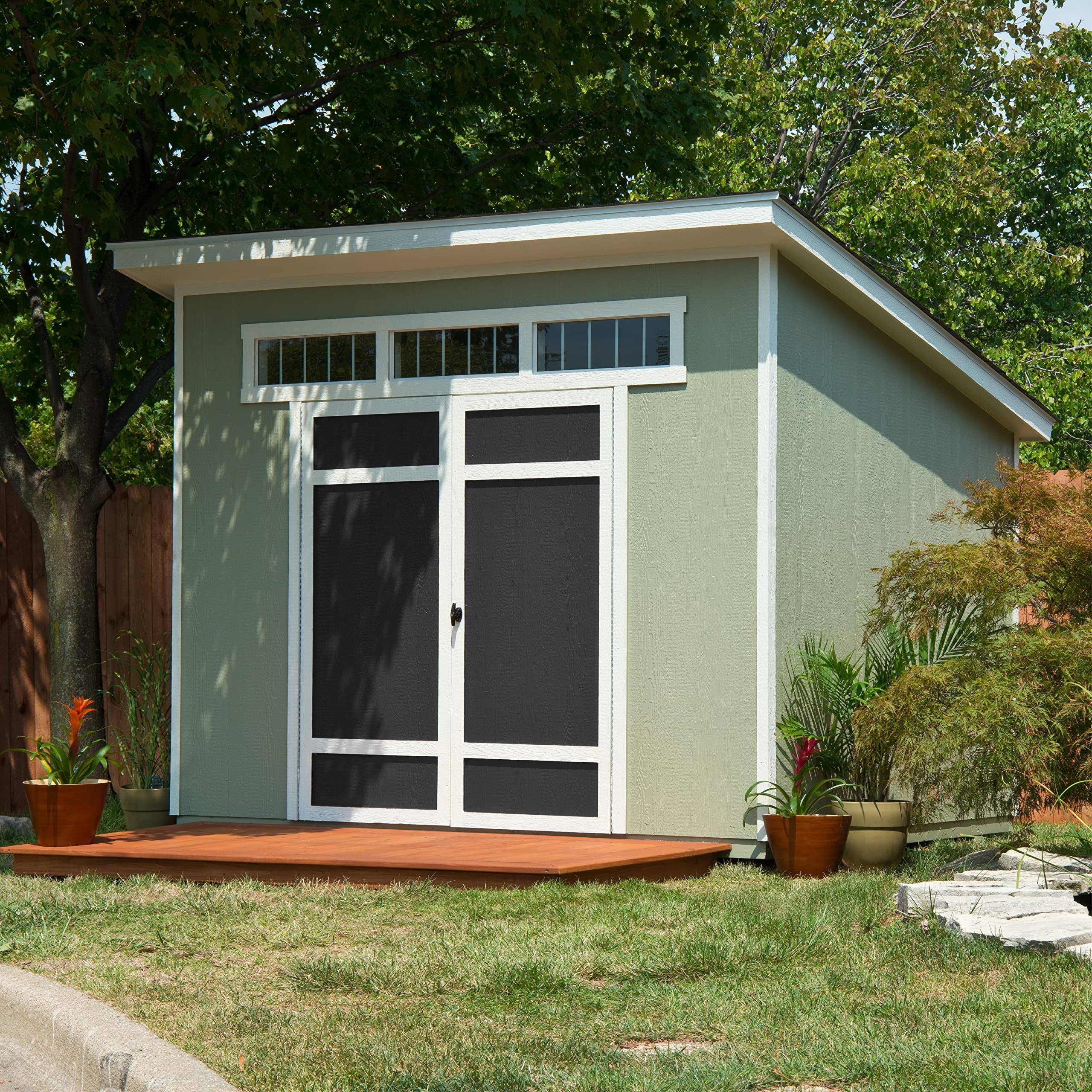 Handy Home Products Olympia 10 ft. x 7.5 ft. Wood Storage Shed, Size: Large