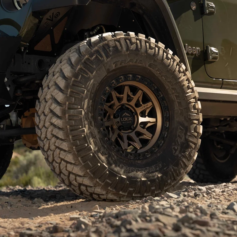 4 x Lock Offroad Lunatic Matte Bronze Wheels 5x127 18x9 +1et Truck Suv Rims
