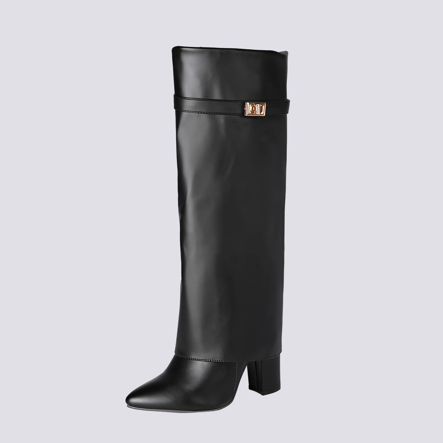 Jacqueline - Bottes Élégantes à Talon Bloc