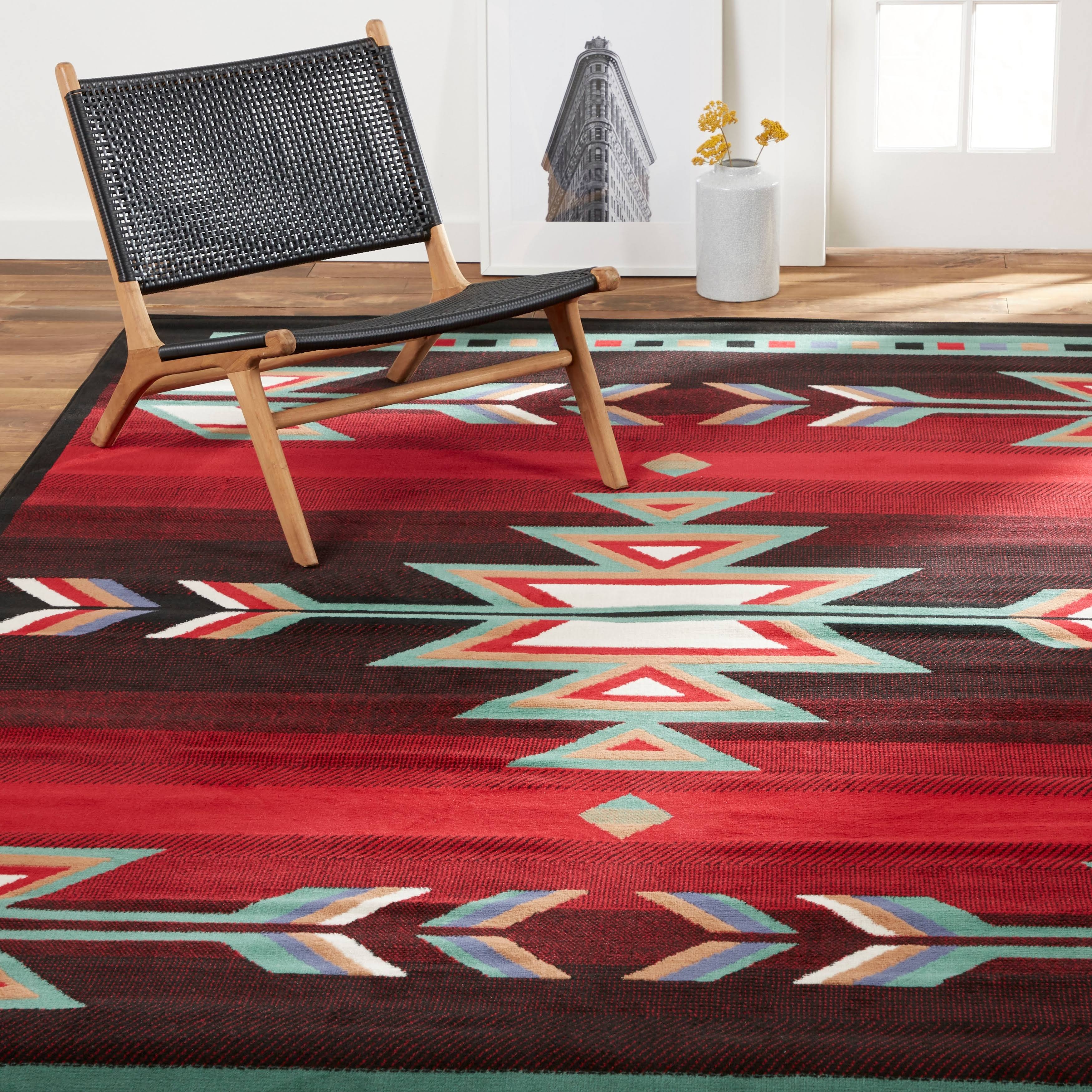Home Dynamix Premium Collection Contemporary Area Rug, Black/Red