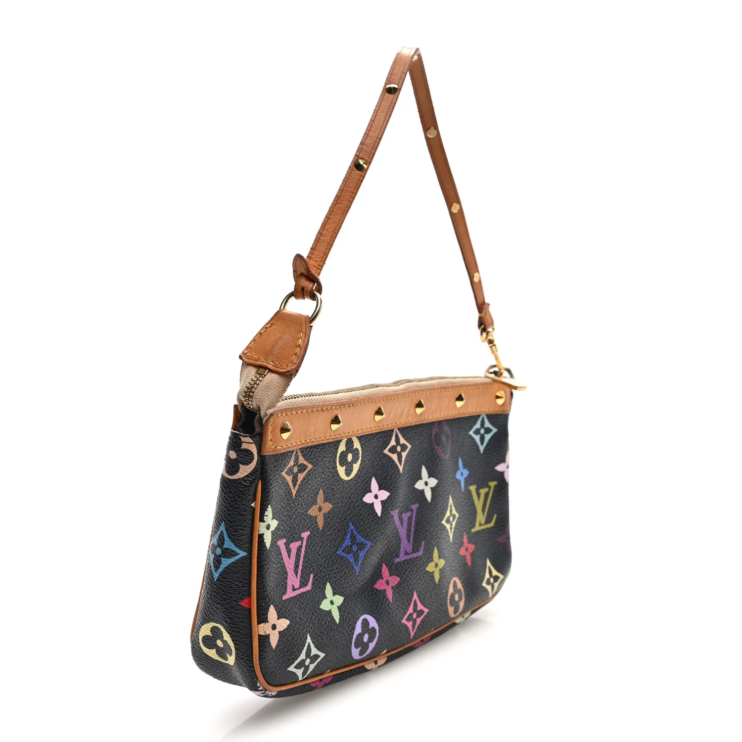 Monogram Multicolor Pochette Accessories Black