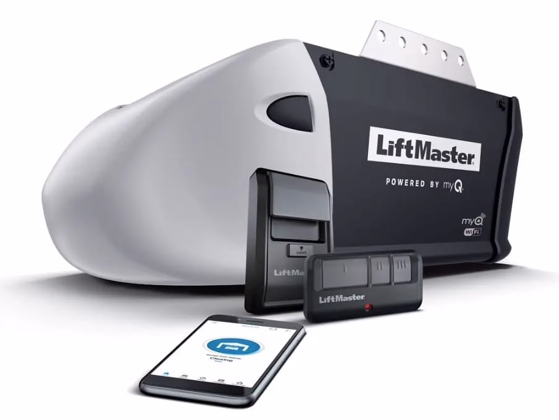 81650 Wi-Fi AC 1/2 HP Garage Door Opener with Chain Drive, Contractor, No Rail
